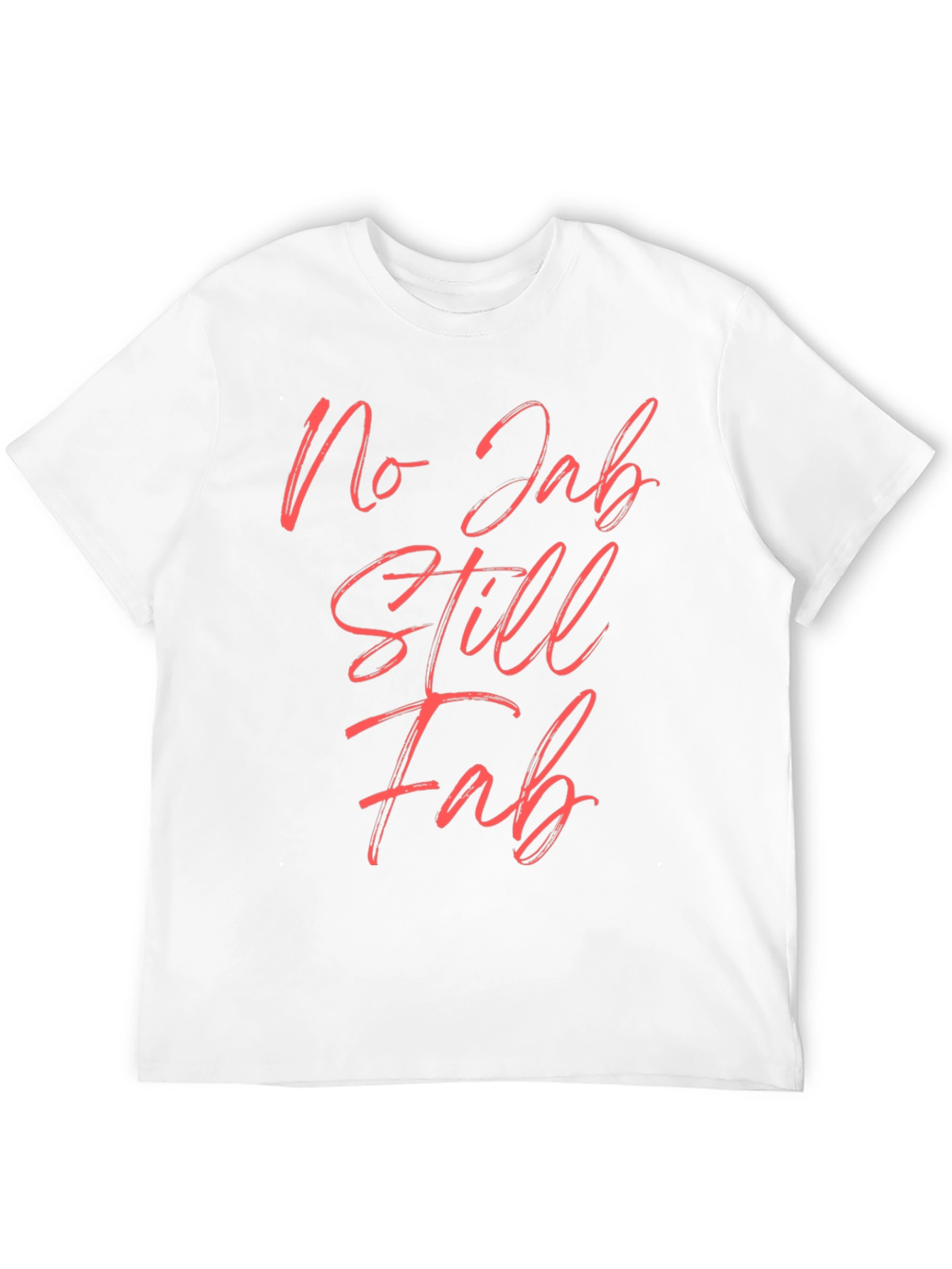 No Jab Still Fab Black Tee