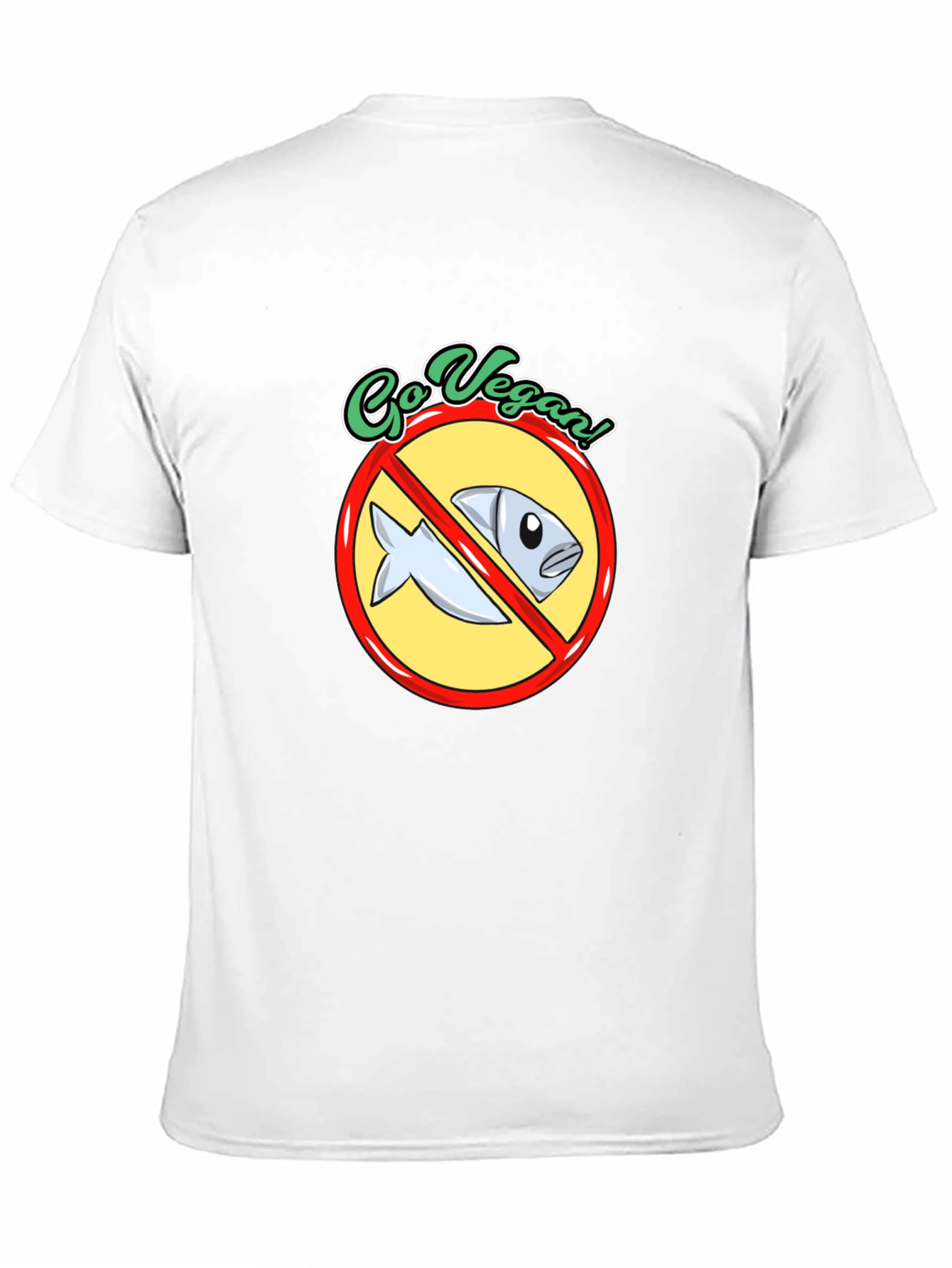 Go Vegan T-Shirt - No Fish Allowed!