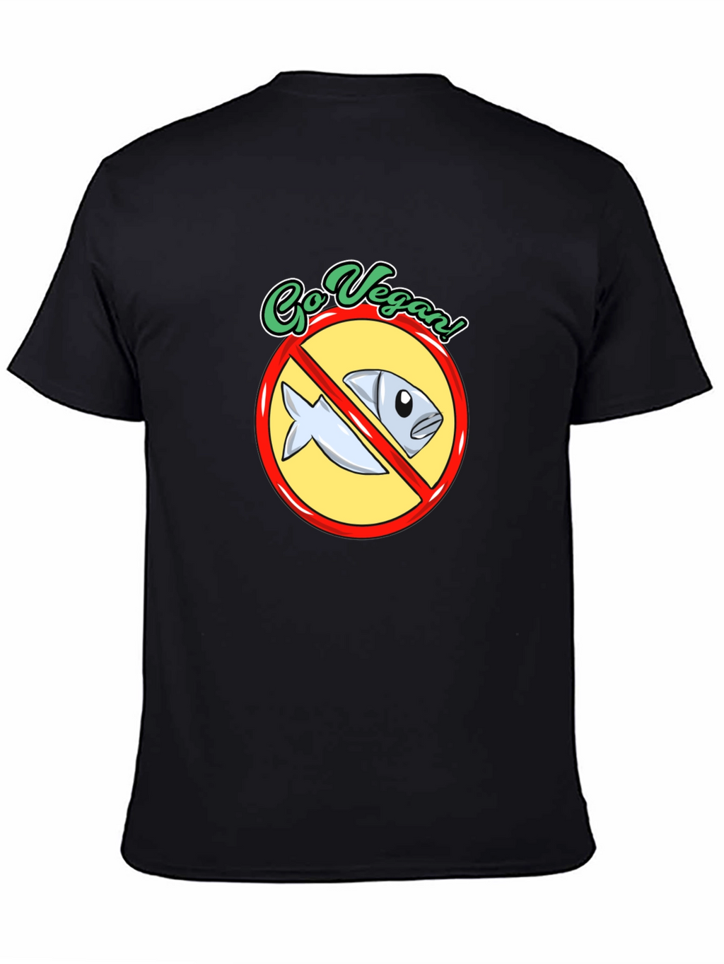 Go Vegan T-Shirt - No Fish Allowed!