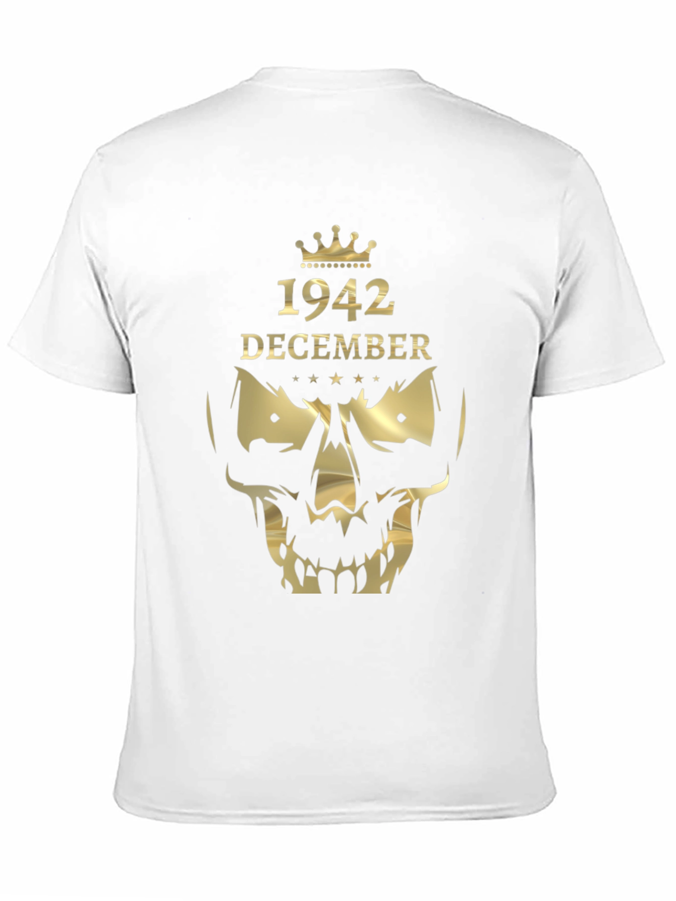 1942 December Graphic T-Shirt - Skull Crown