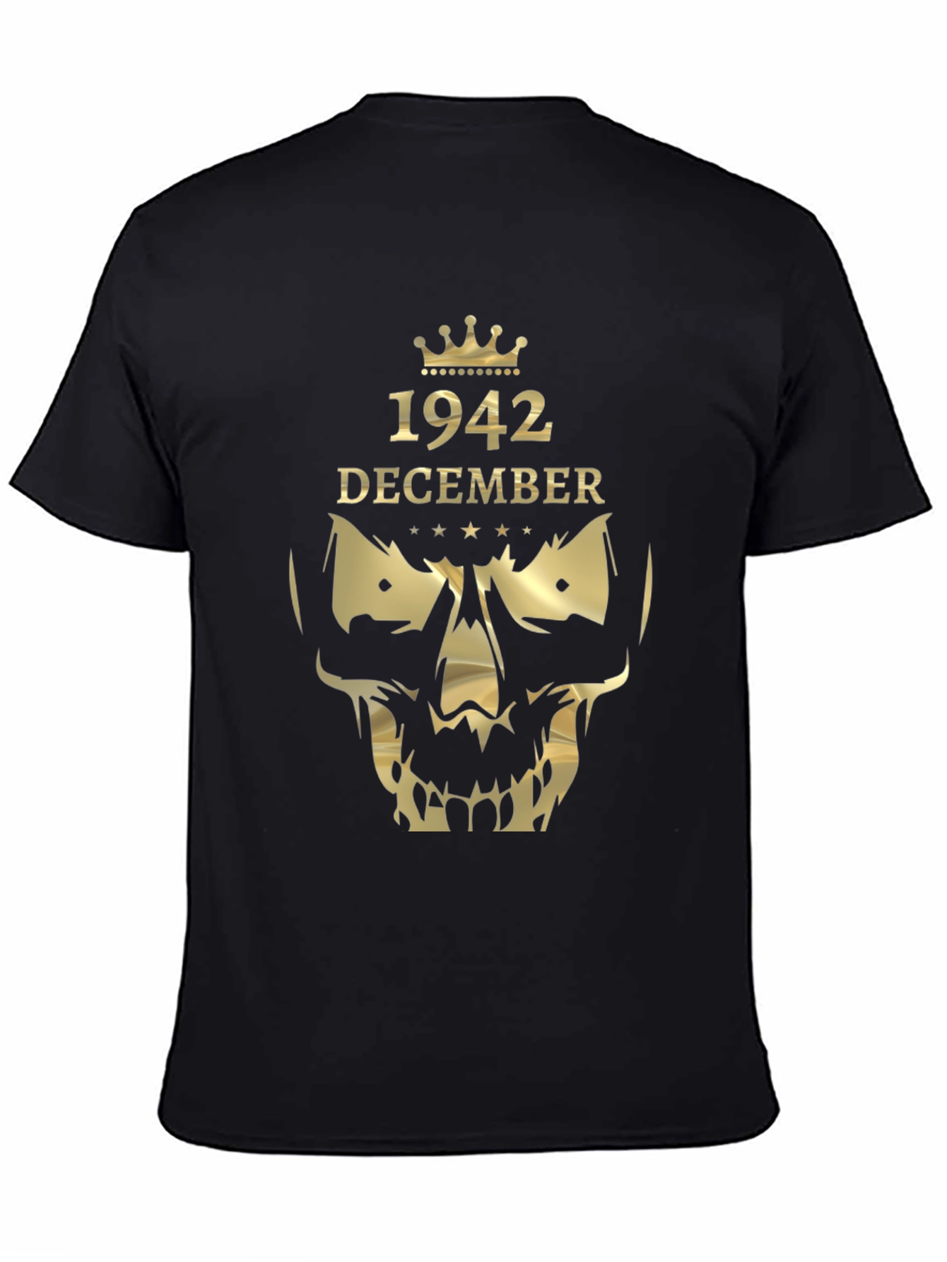 1942 December Graphic T-Shirt - Skull Crown