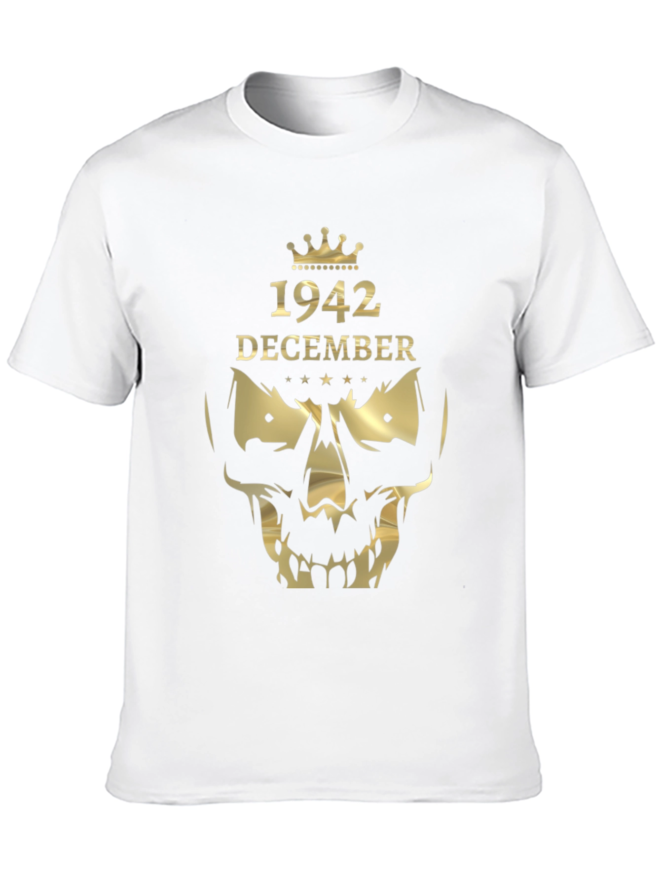 1942 December Graphic T-Shirt - Skull Crown