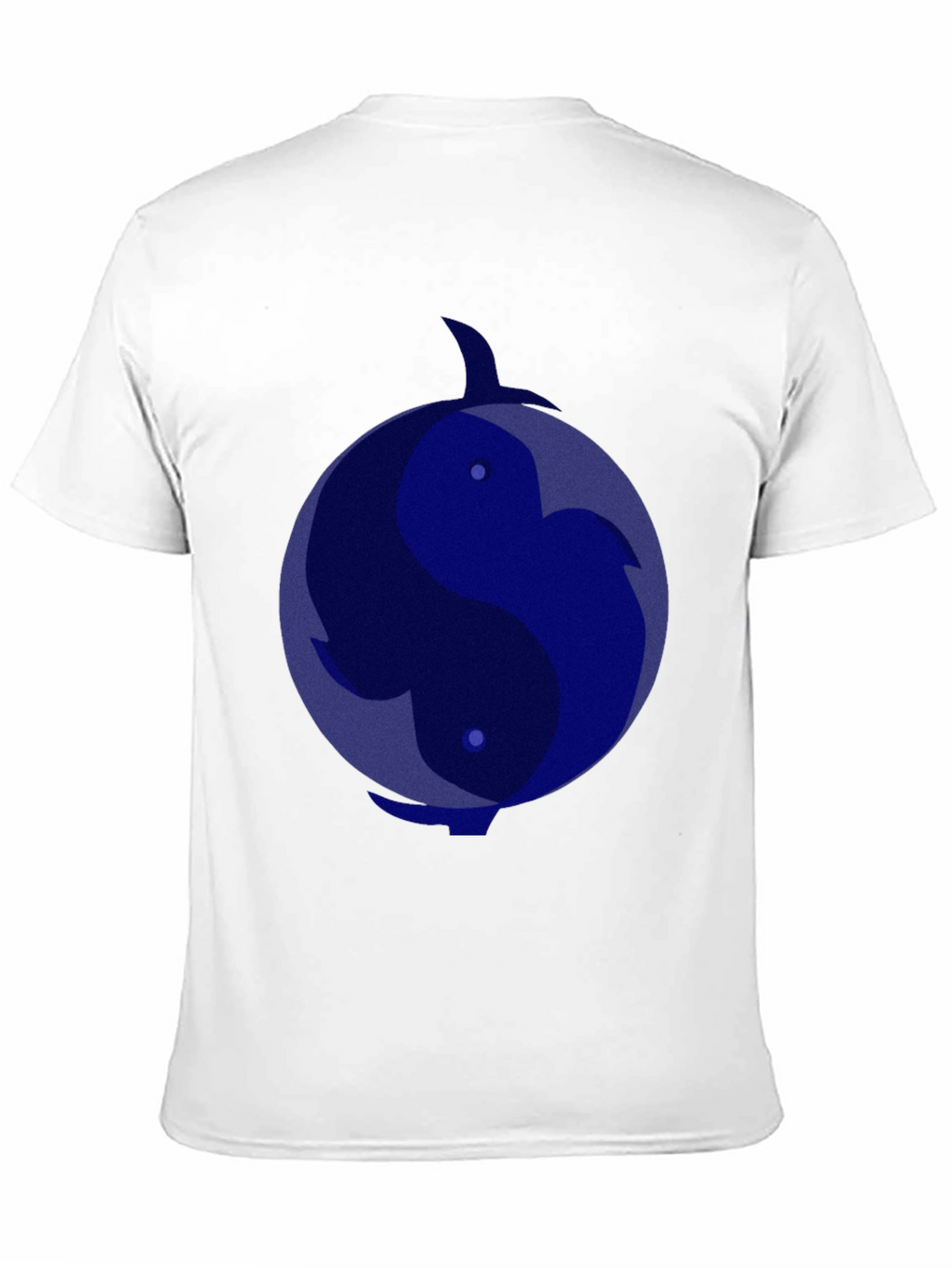 Yin Yang Dolphin Graphic Tee - Black T-Shirt