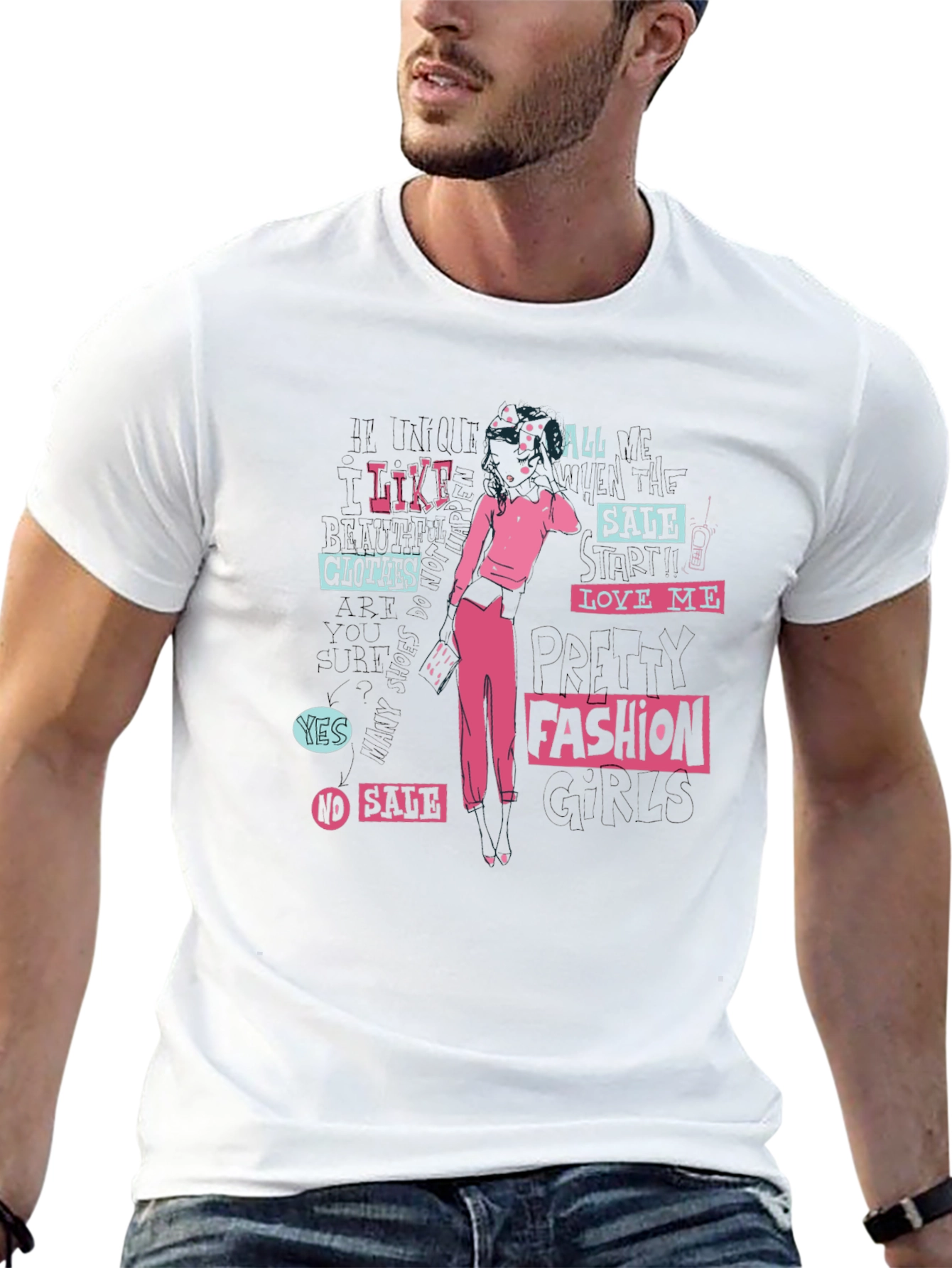 Edgy Graphic Print Black T-Shirt