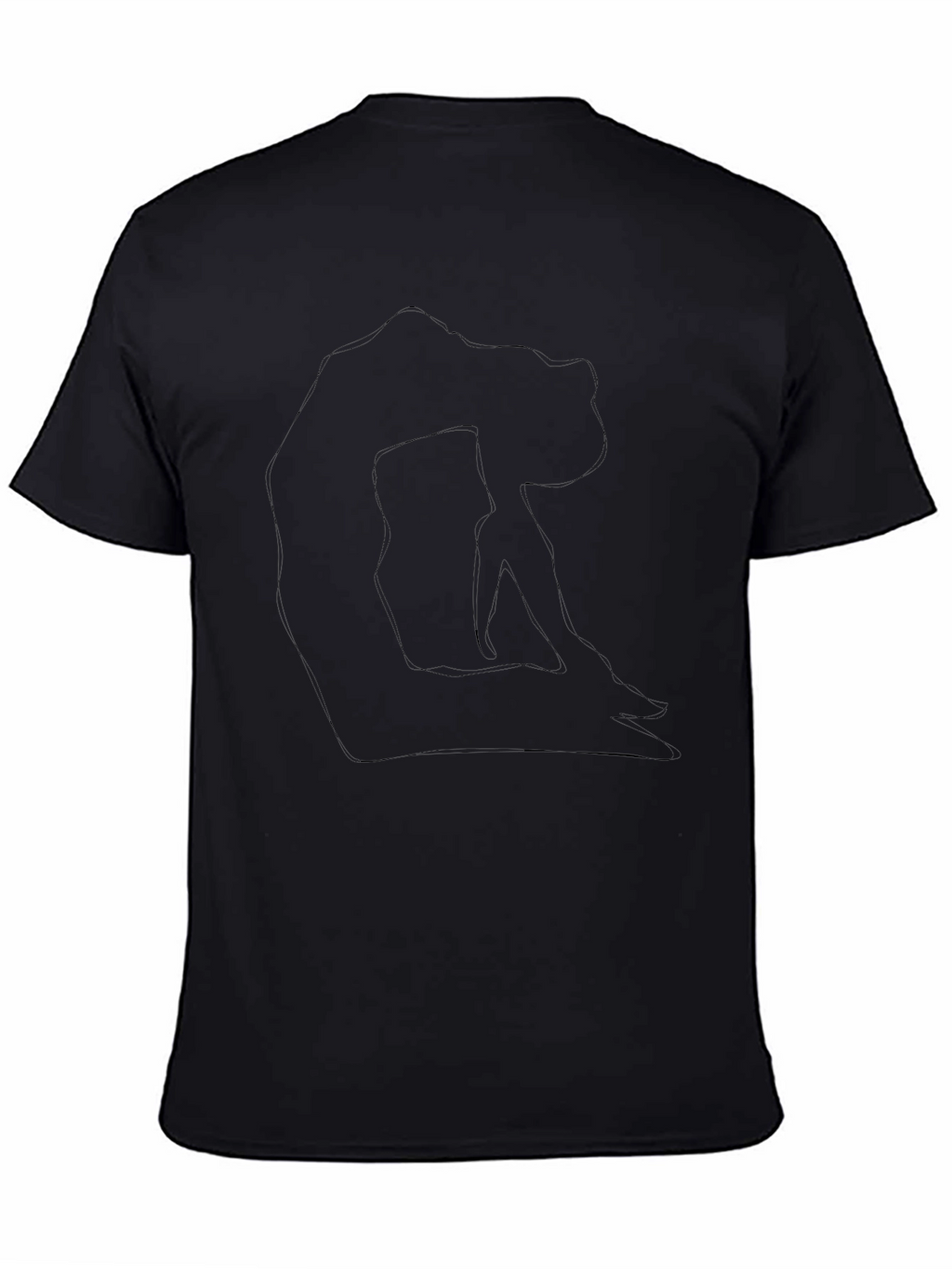 Black Yoga Pose Graphic T-Shirt