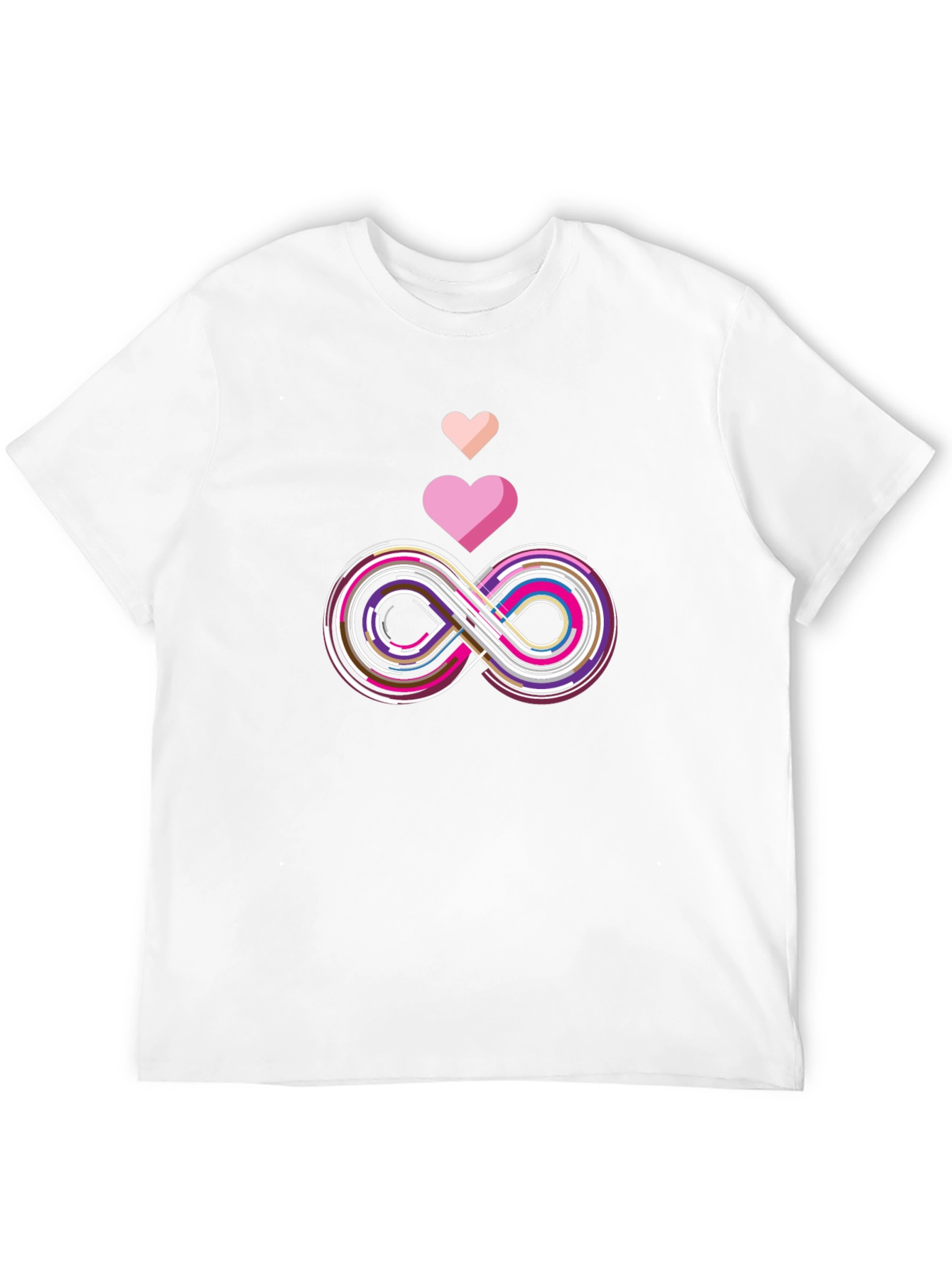 Infinity Love Graphic Tee - Stylish Black T-Shirt