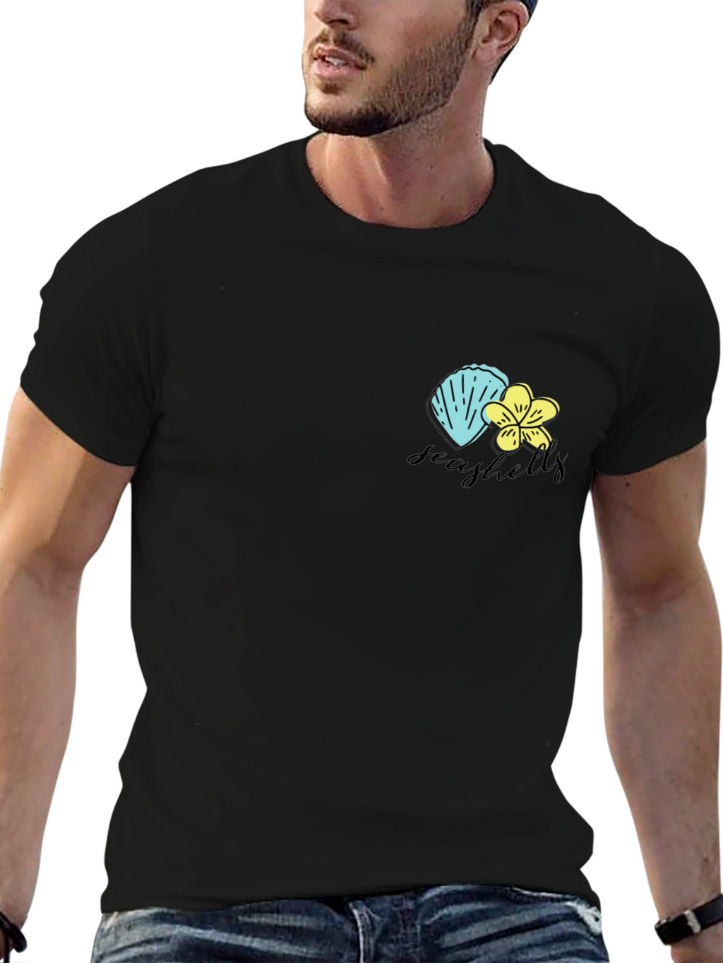 Seashells Graphic Print T-Shirt