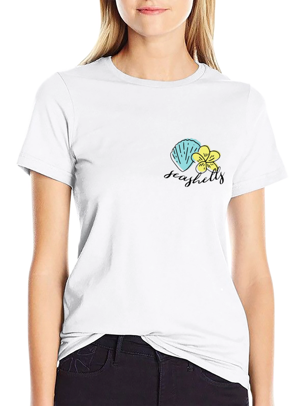 Seashells Graphic Print T-Shirt