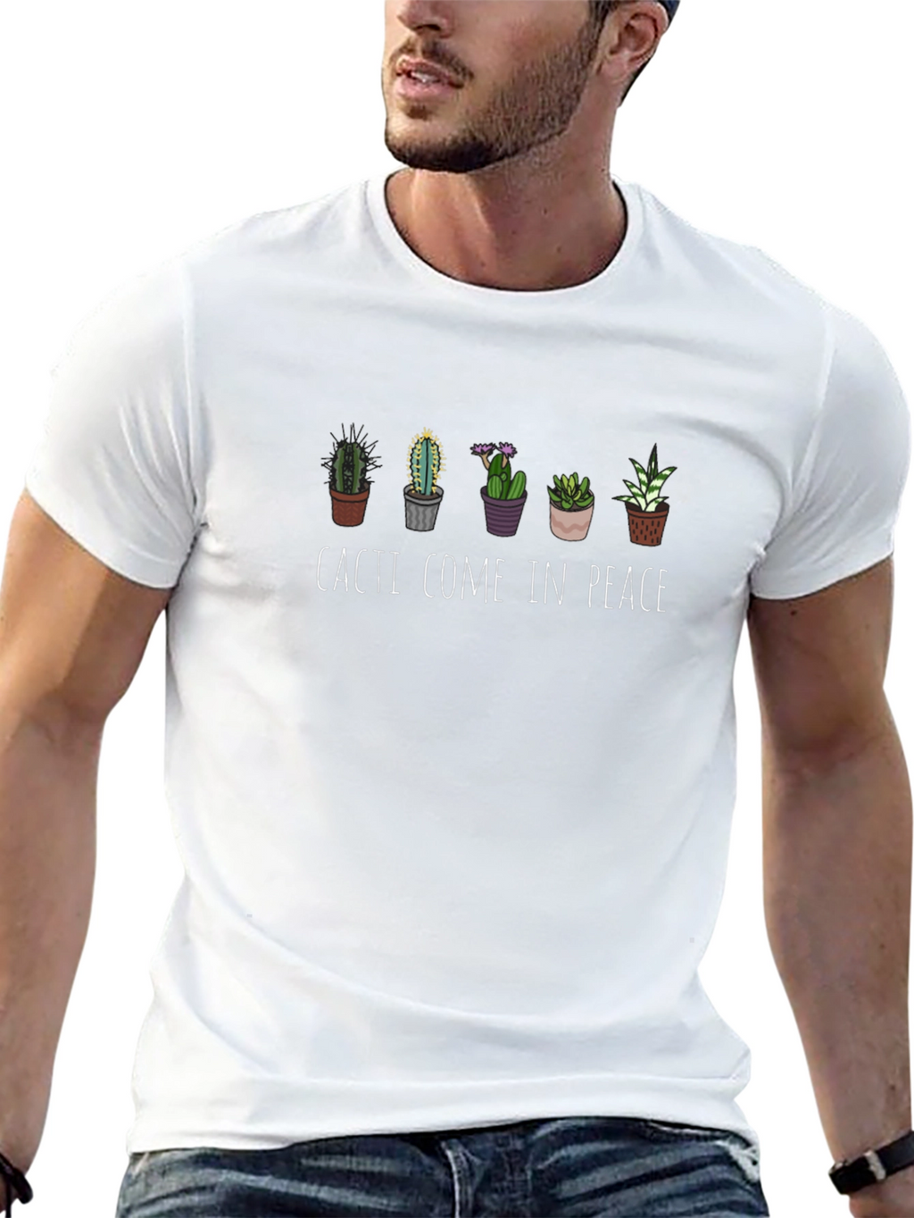 Cacti Come in Peace Graphic Tee