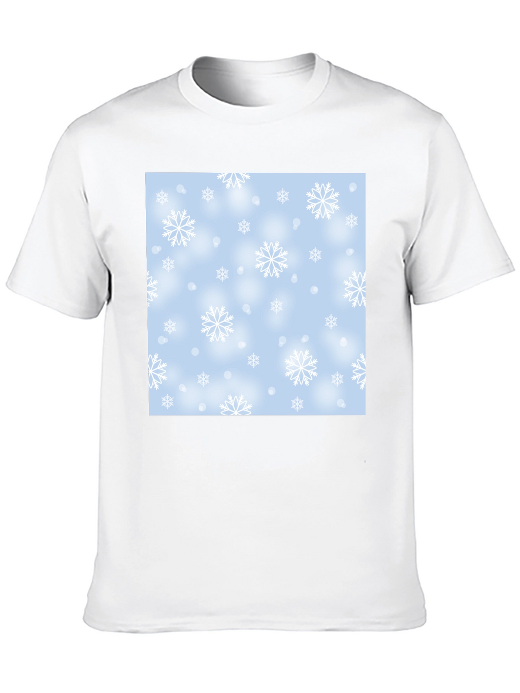 Winter Snowflake Pattern T-Shirt