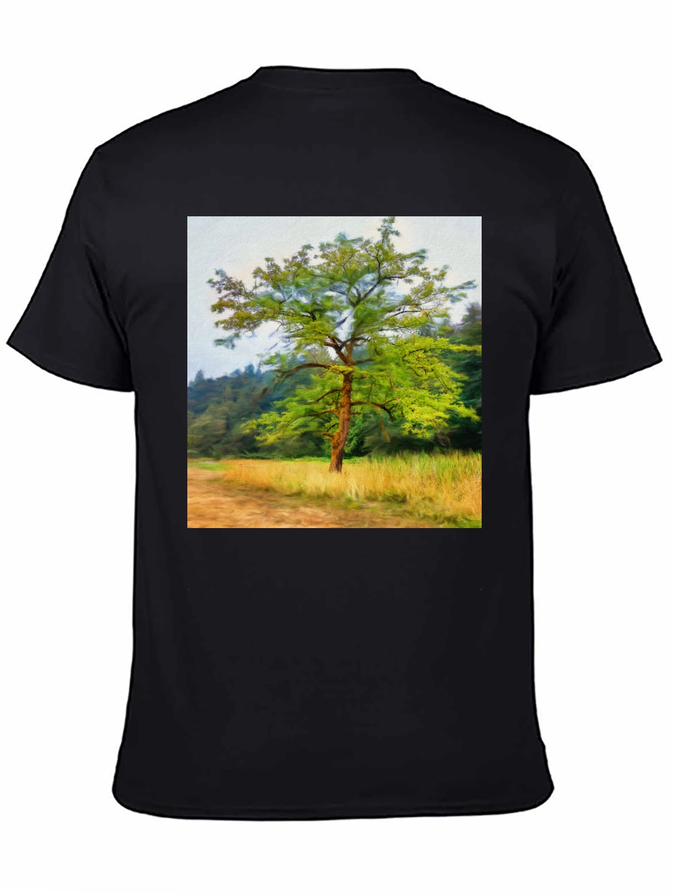 Tree Graphic Black T-Shirt - Nature Inspired Tee