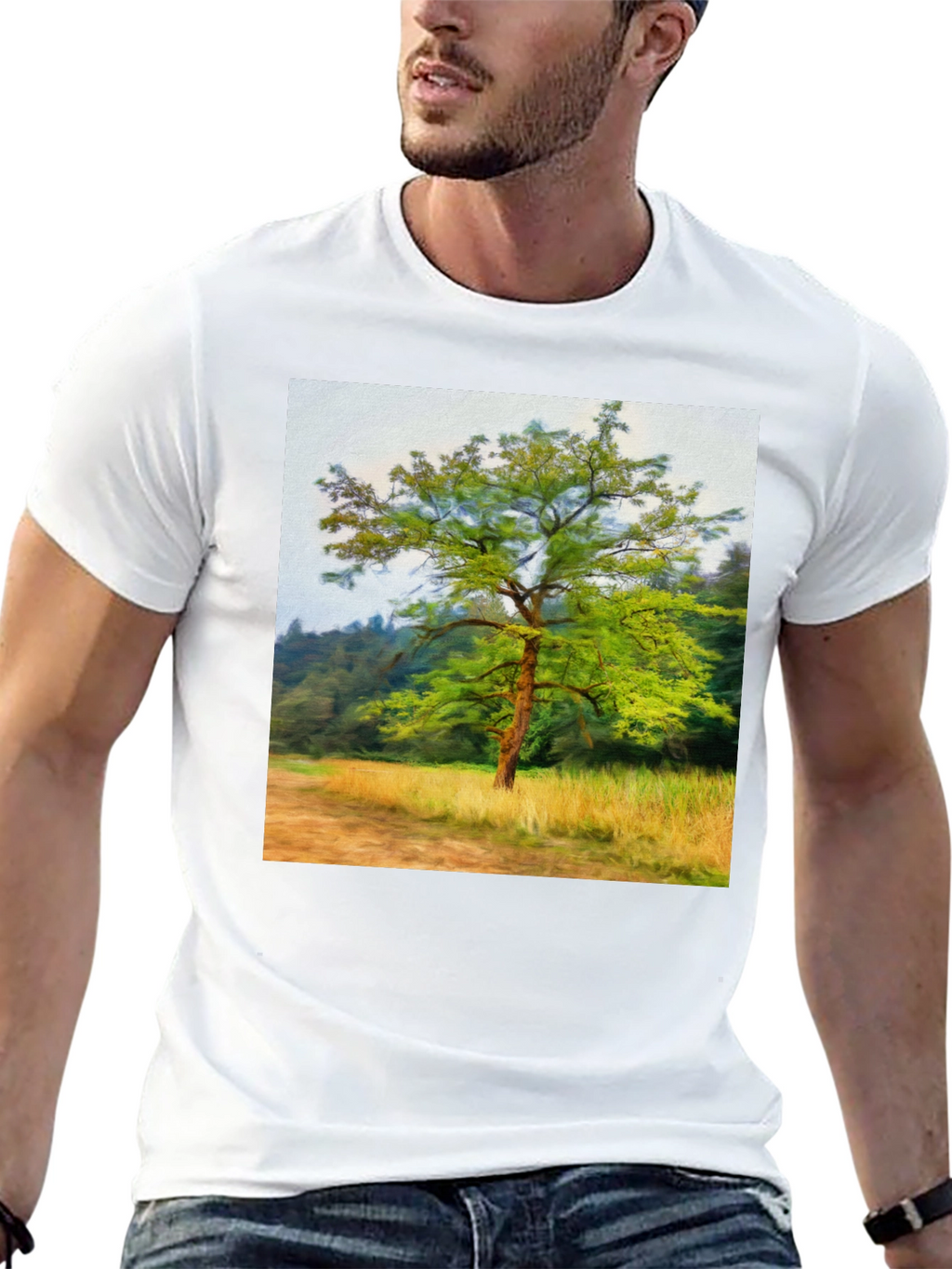 Tree Graphic Black T-Shirt - Nature Inspired Tee