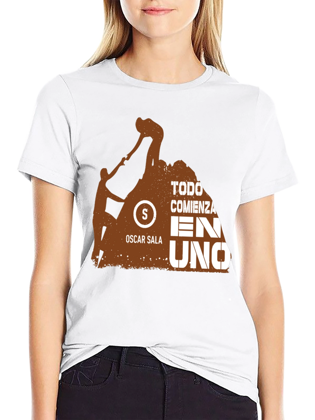 Motivation Black T-Shirt - Oscar Sala Design