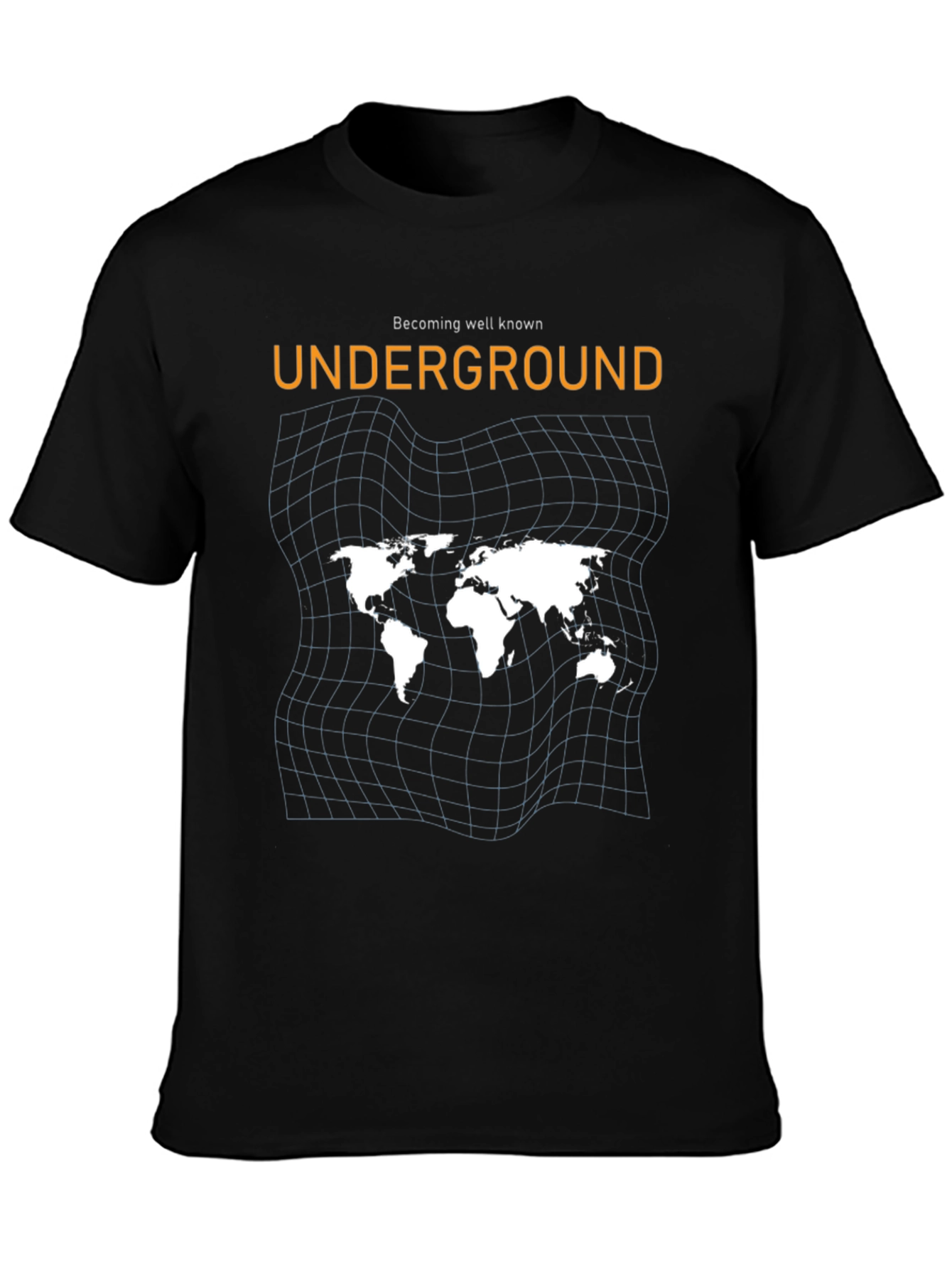 Underground World Map Black Graphic Tee