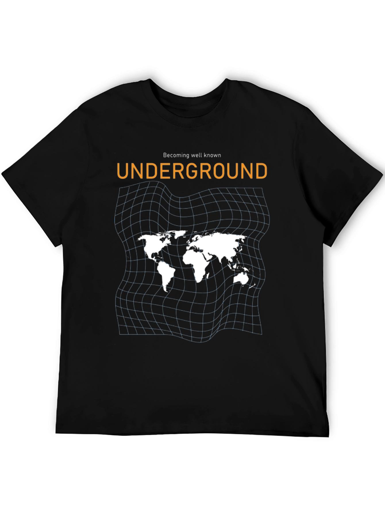 Underground World Map Black Graphic Tee