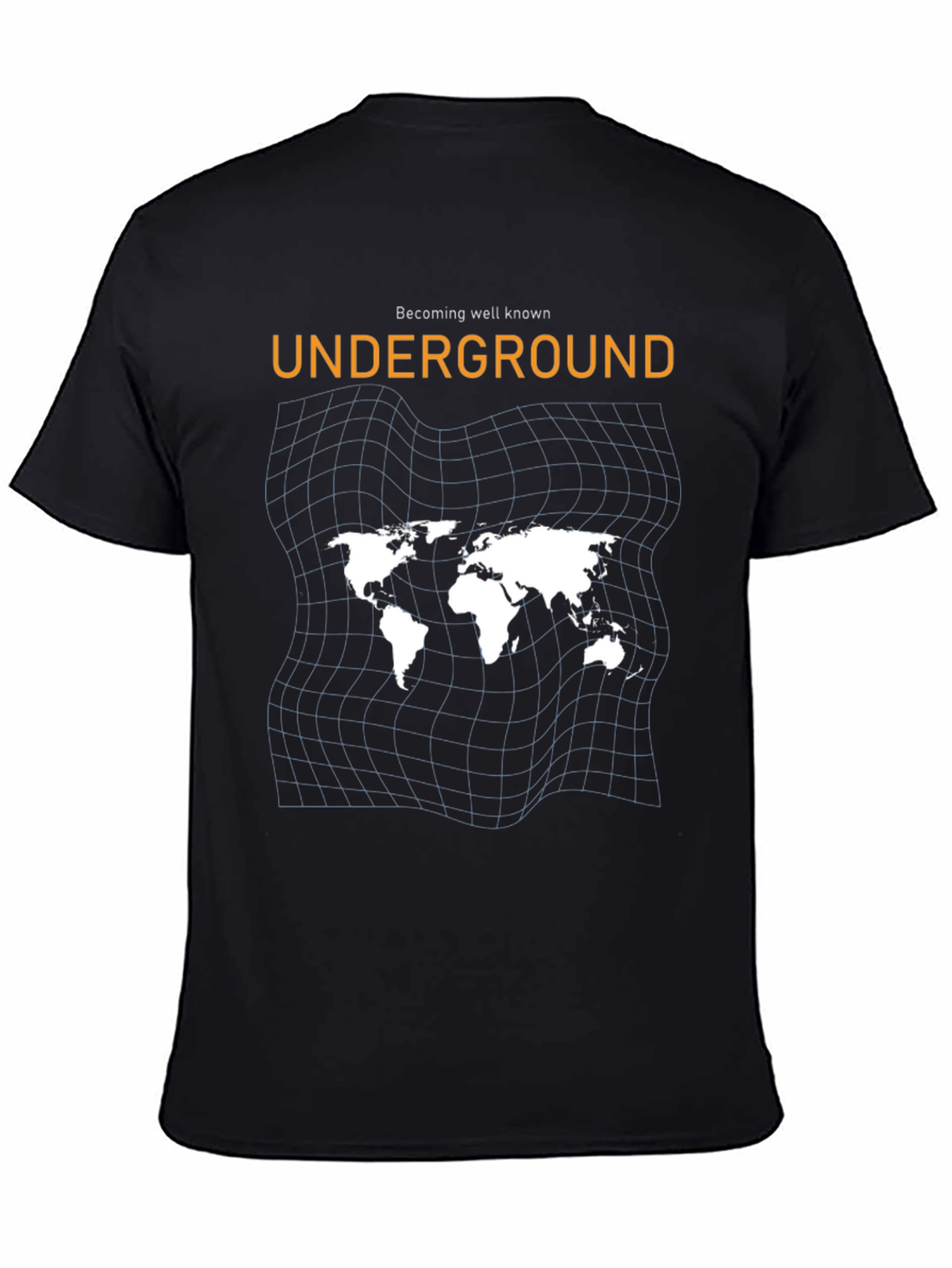 Underground World Map Black Graphic Tee