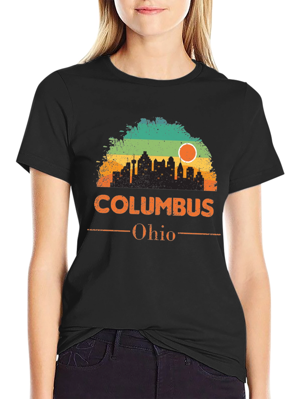 Columbus Ohio Skyline Graphic T-Shirt
