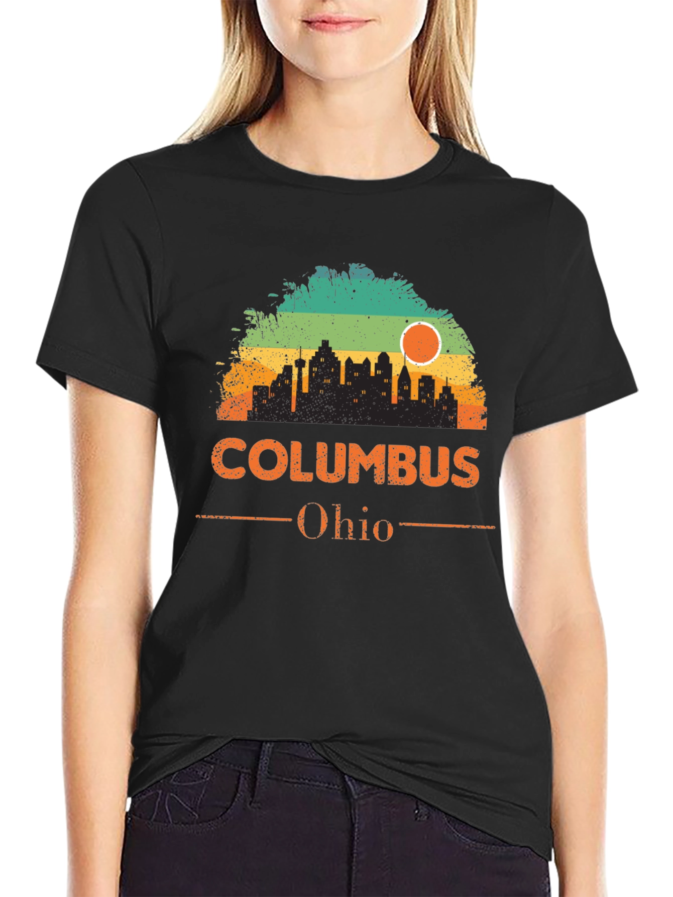 Columbus Ohio Skyline Graphic T-Shirt