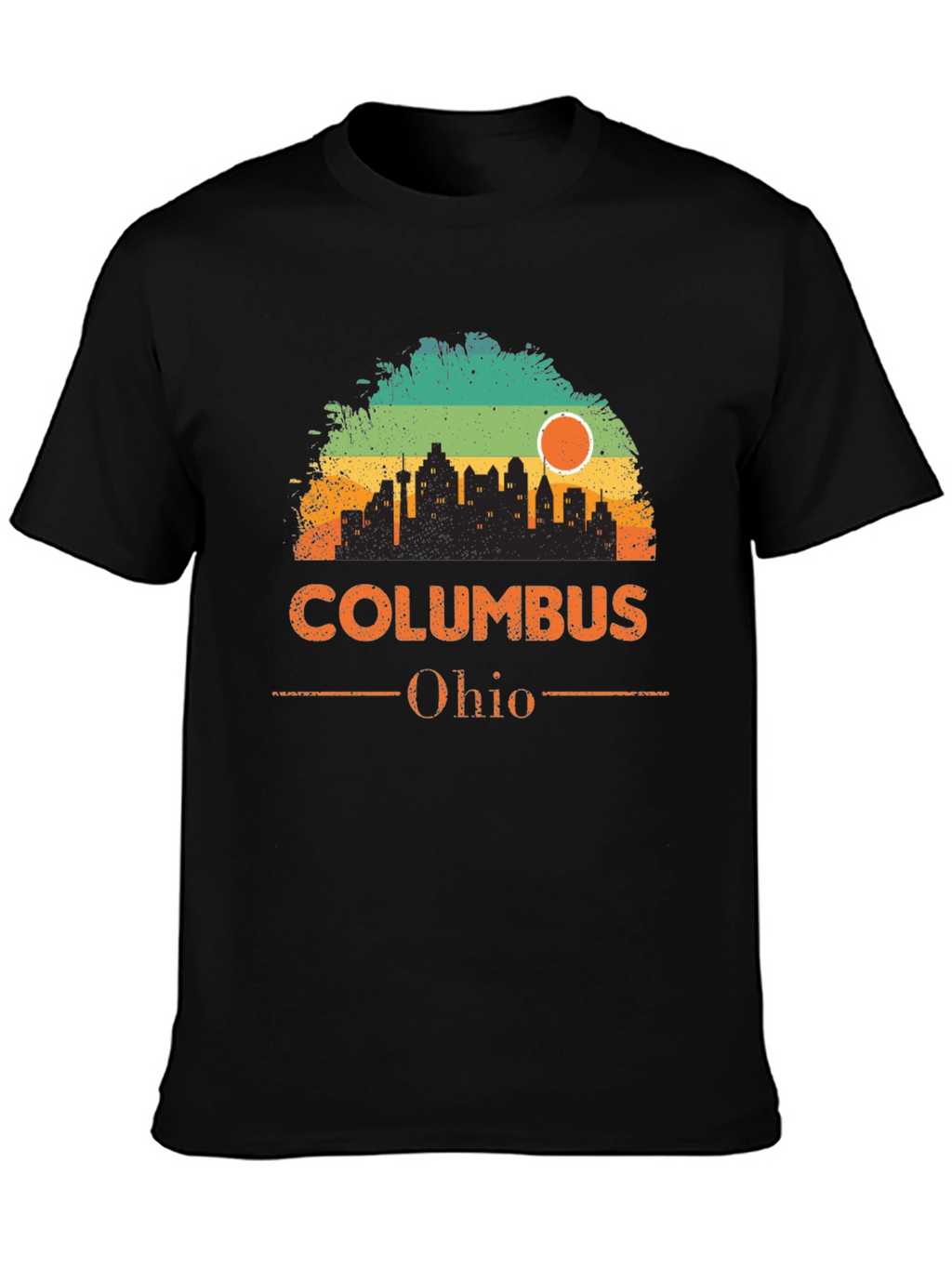 Columbus Ohio Skyline Graphic T-Shirt