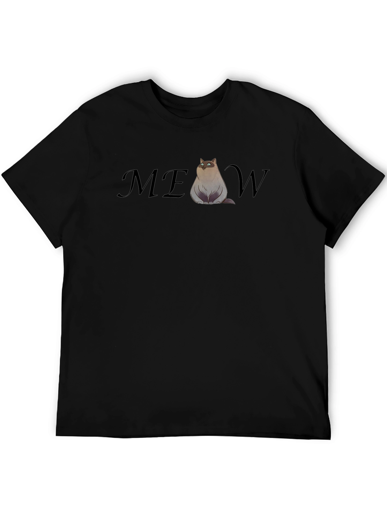 Funny Cat MEOW T-Shirt - Cool Graphic Tee