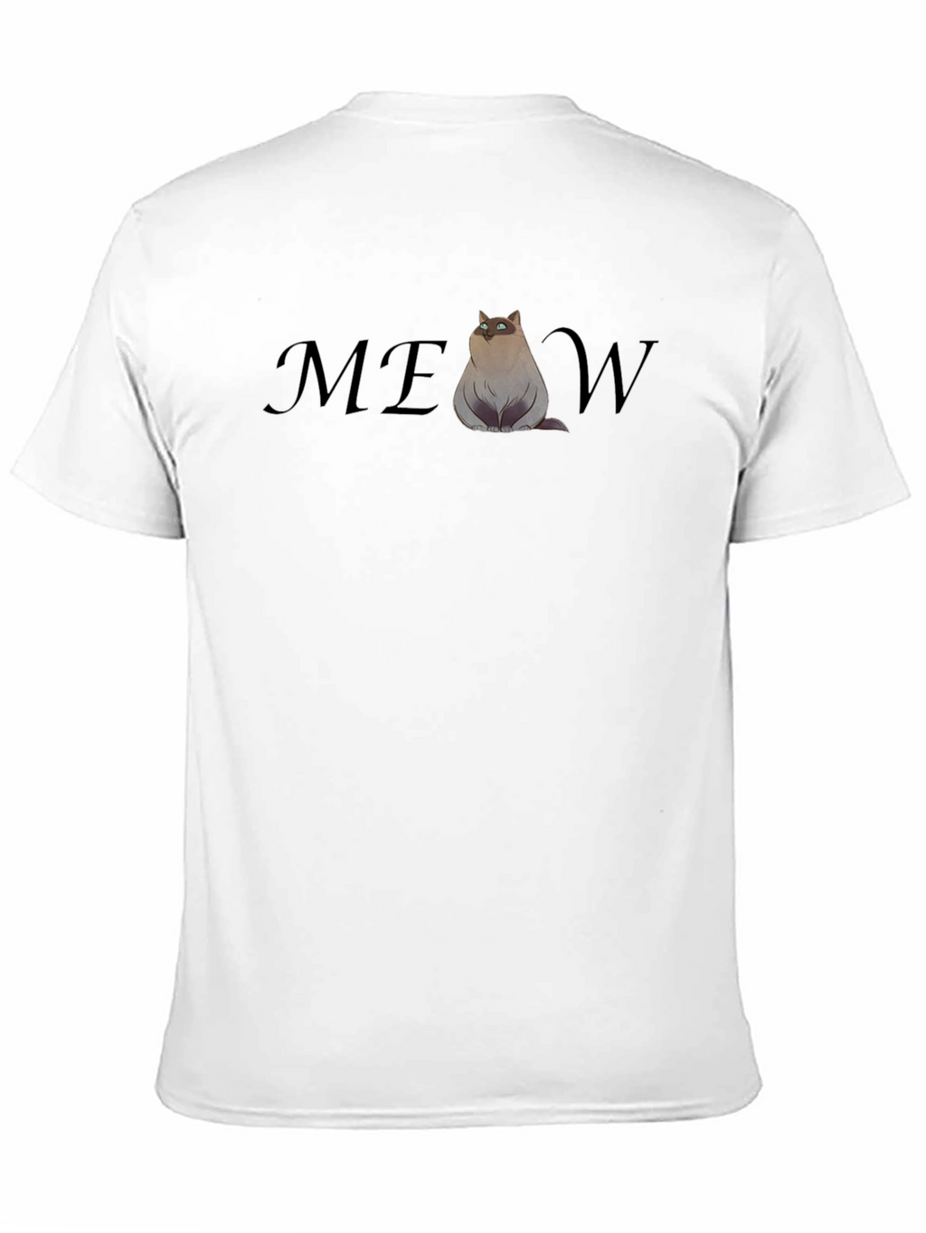 Funny Cat MEOW T-Shirt - Cool Graphic Tee