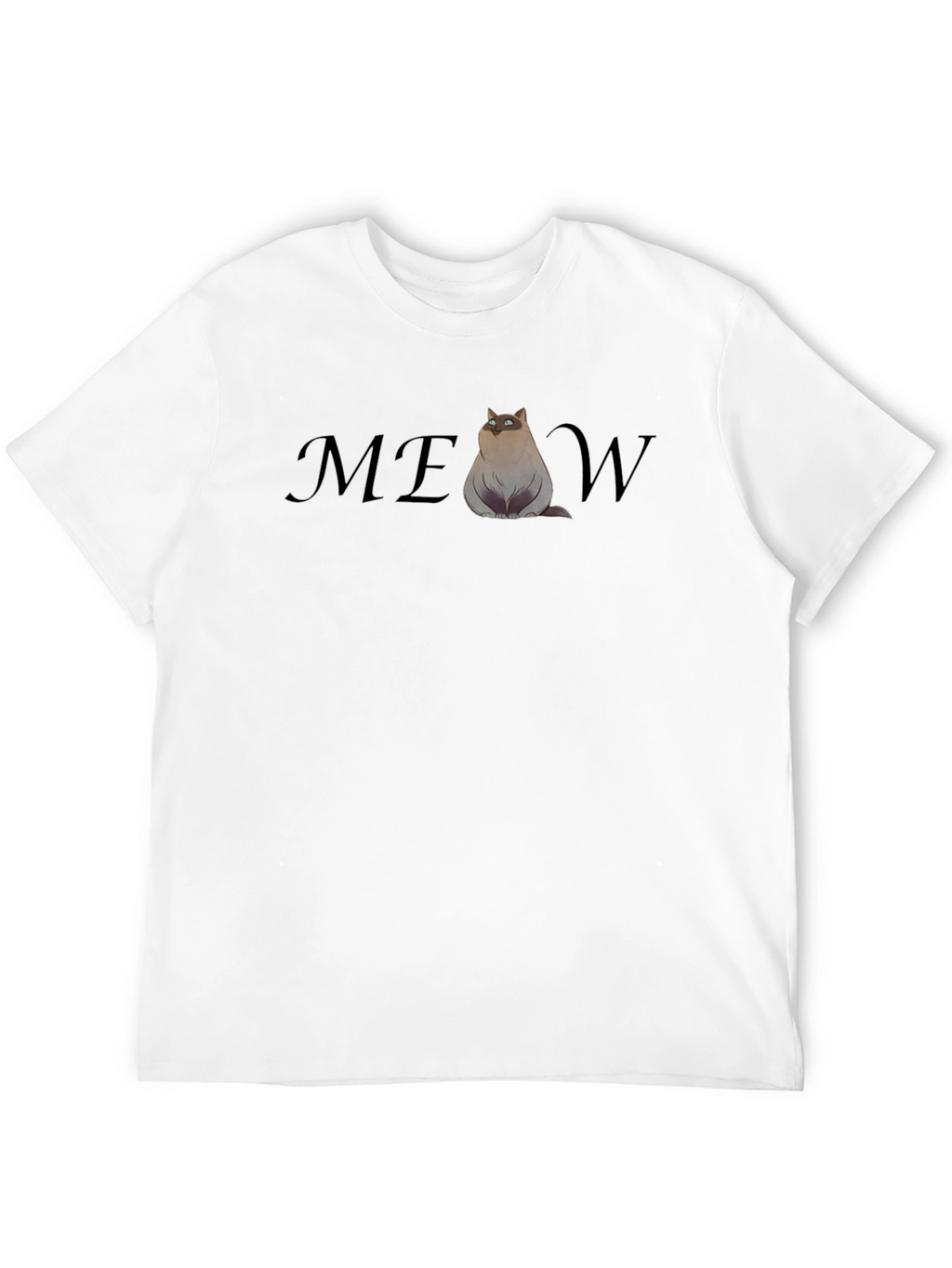 Funny Cat MEOW T-Shirt - Cool Graphic Tee