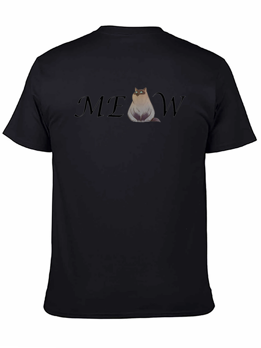 Funny Cat MEOW T-Shirt - Cool Graphic Tee