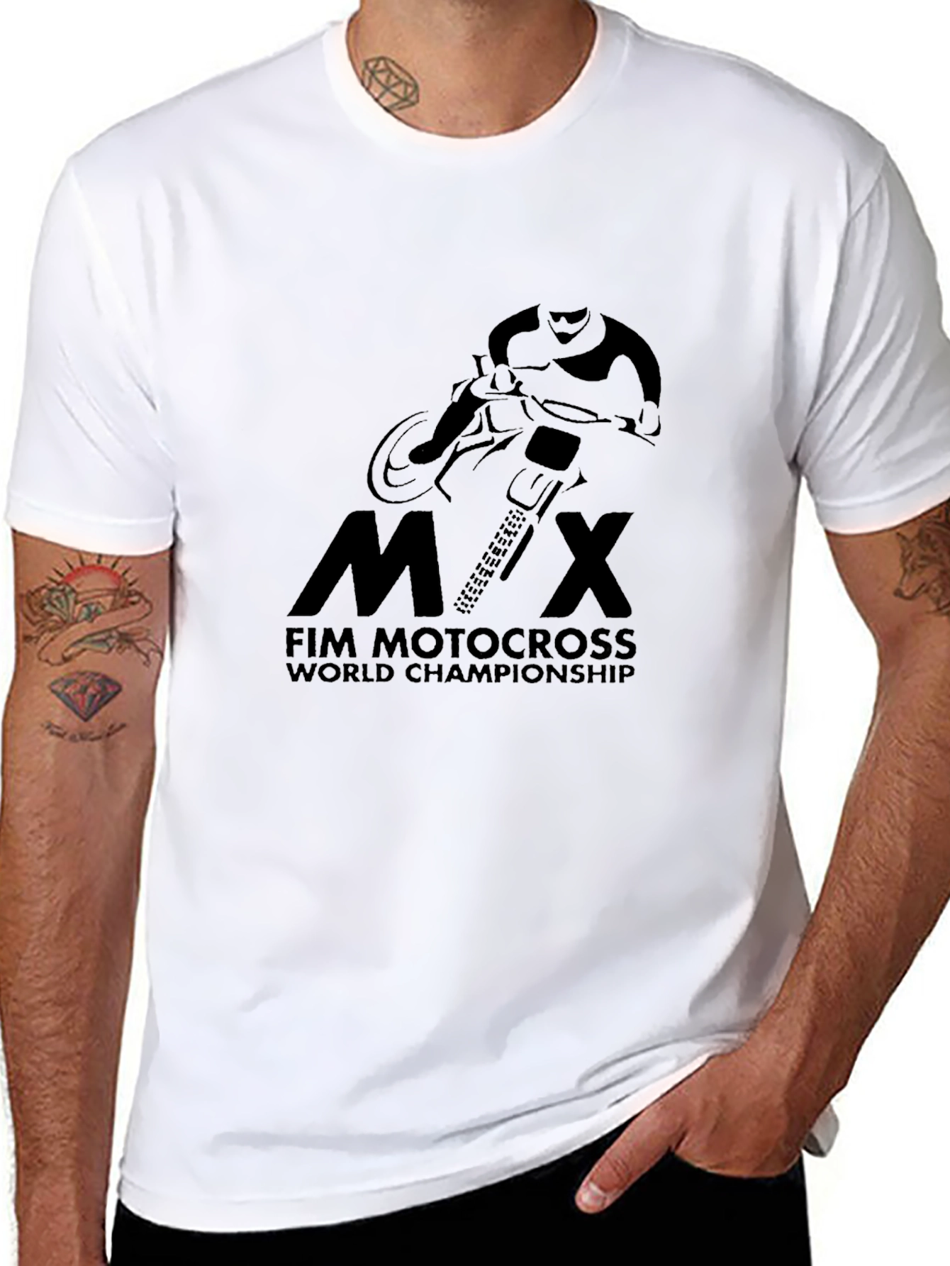 FIM Motocross World Championship Black T-Shirt