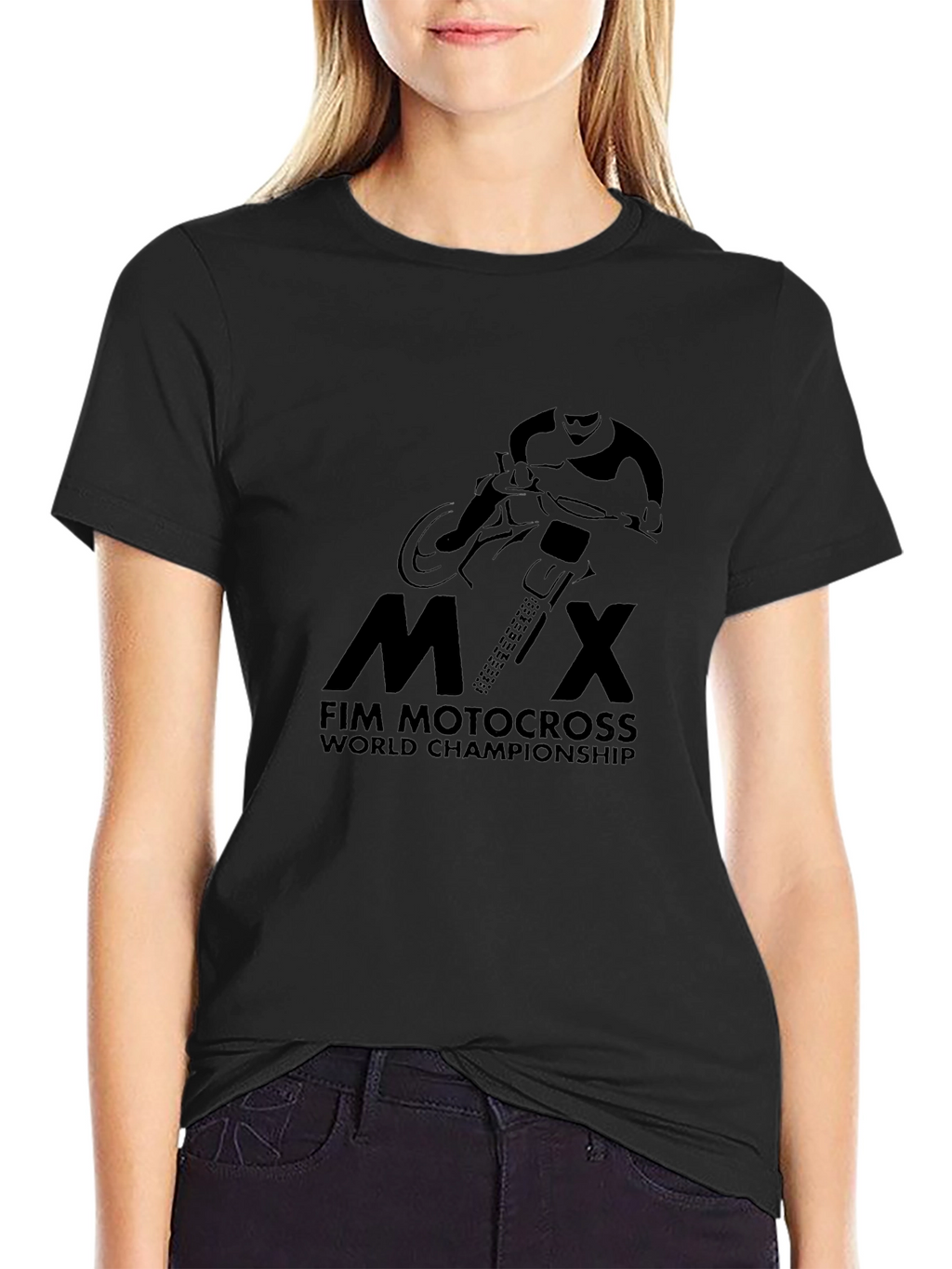 FIM Motocross World Championship Black T-Shirt