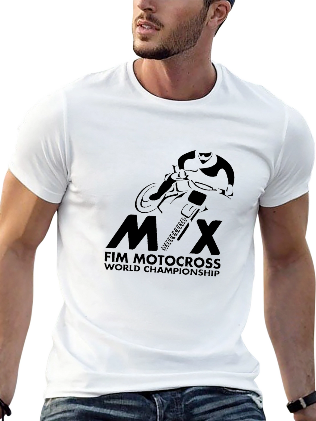 FIM Motocross World Championship Black T-Shirt