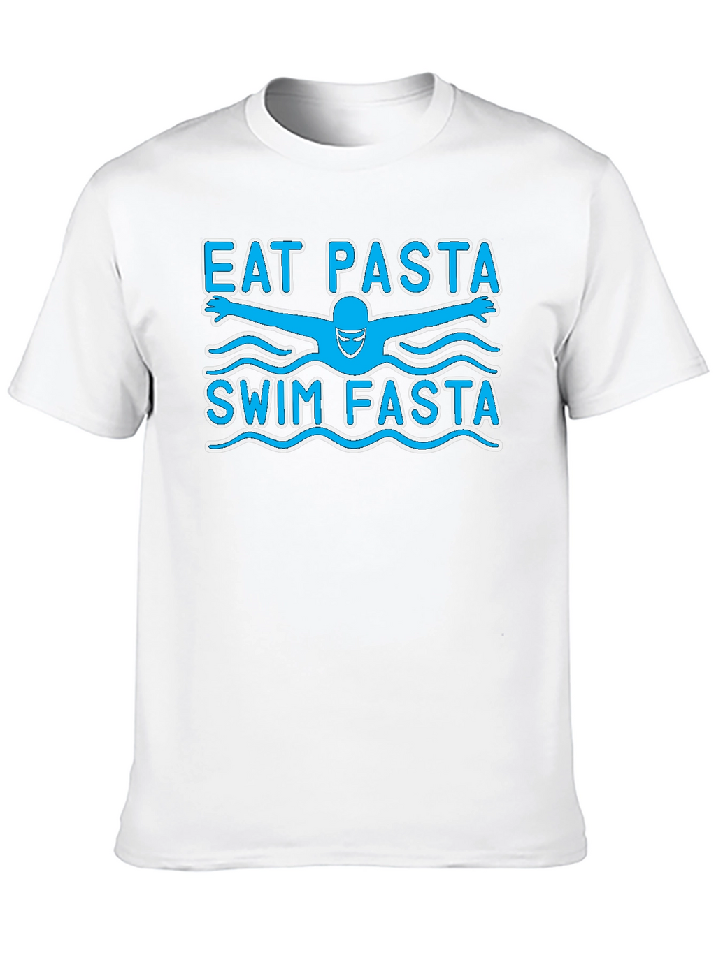 Eat Pasta Swim Fasta Funny Swimmer T-Shirt