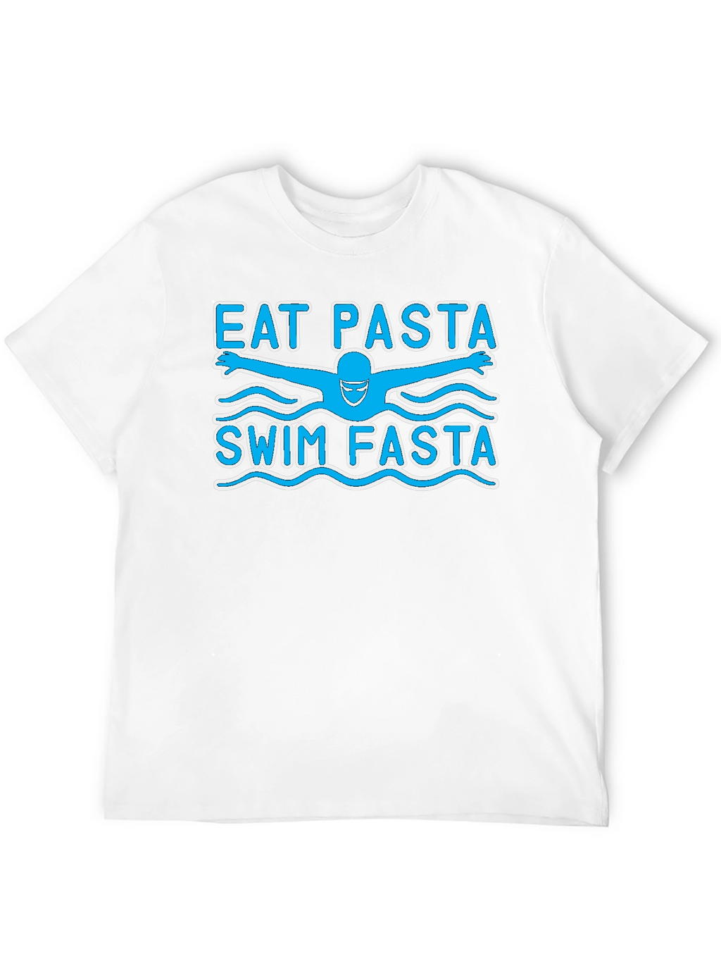 Eat Pasta Swim Fasta Funny Swimmer T-Shirt