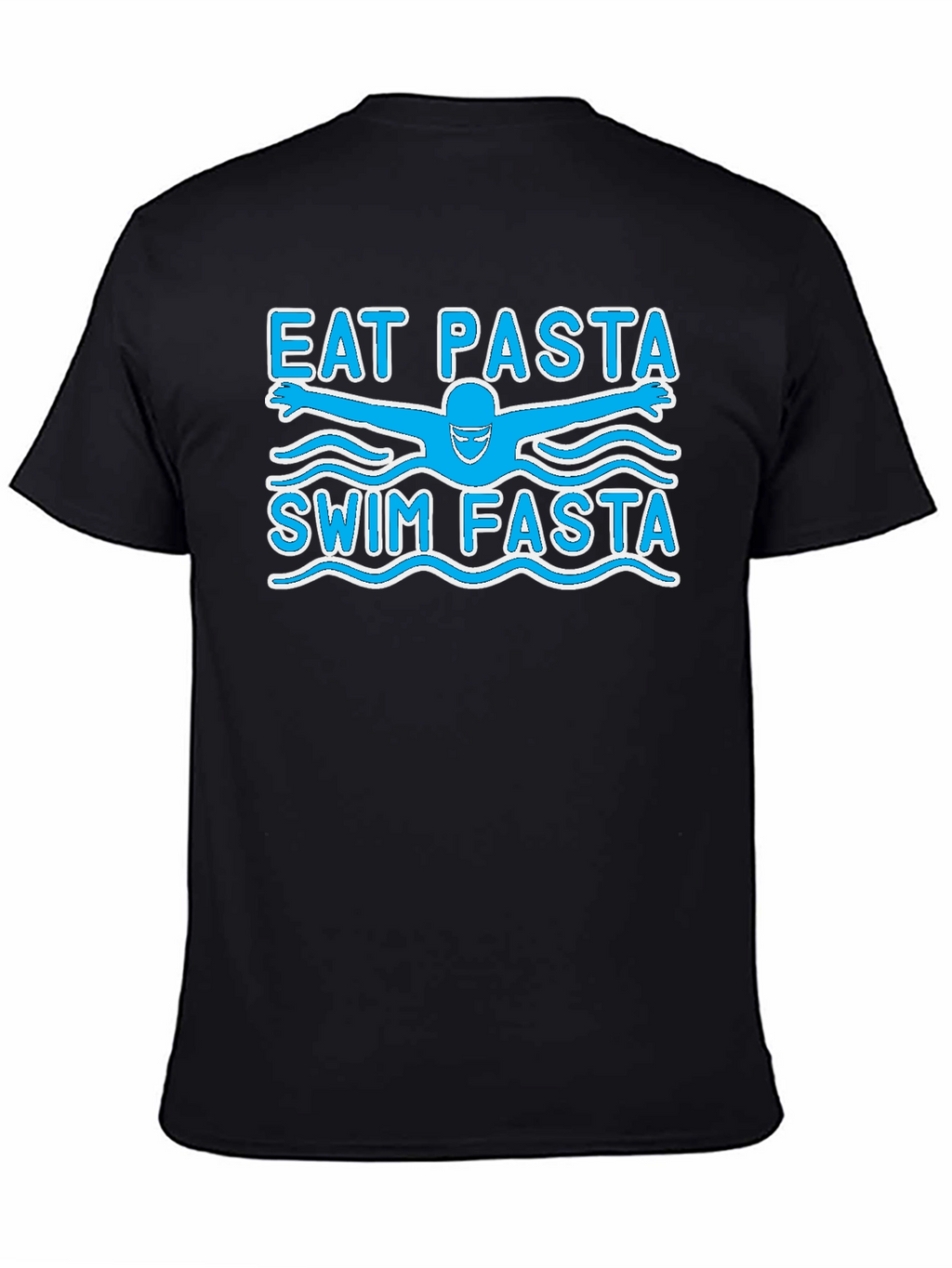 Eat Pasta Swim Fasta Funny Swimmer T-Shirt