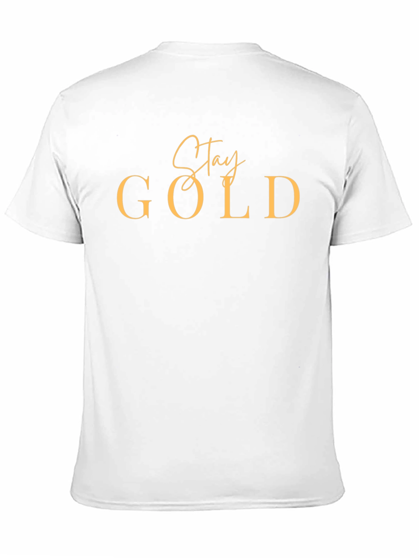 Stay Gold Graphic Tee - Mens Black Cotton T-Shirt
