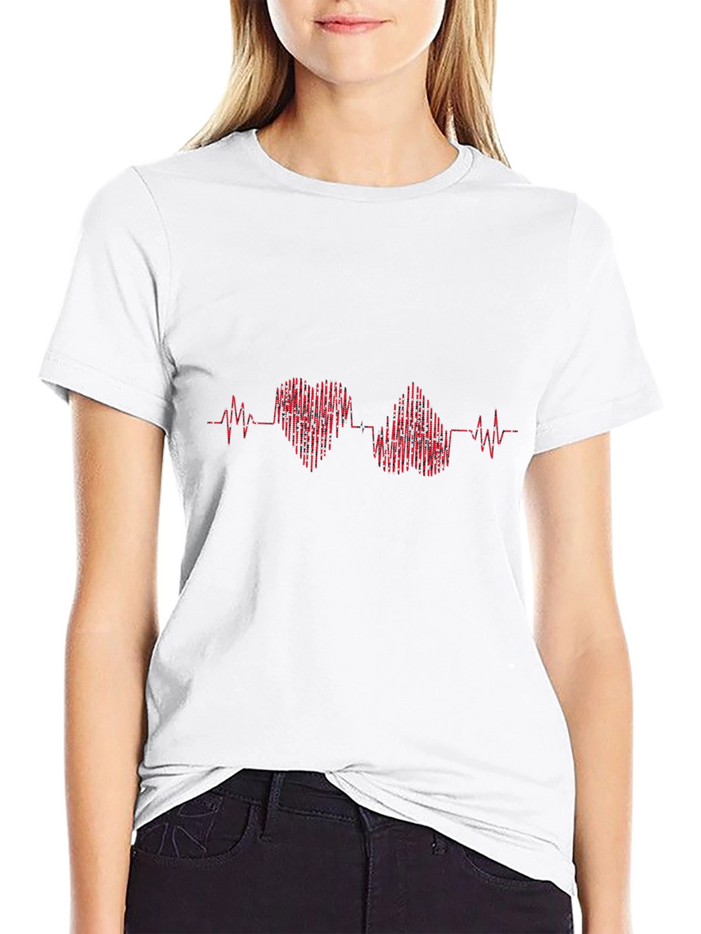 Heartbeat Heart Graphic T-Shirt