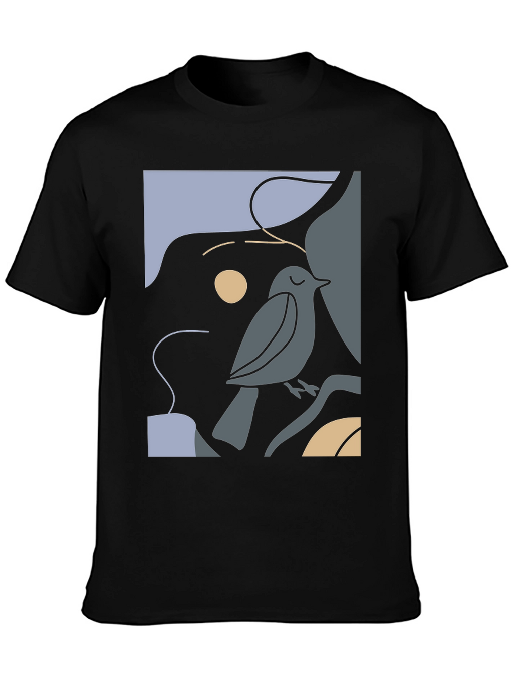 Abstract Bird Graphic Tee - Stylish & Unique!