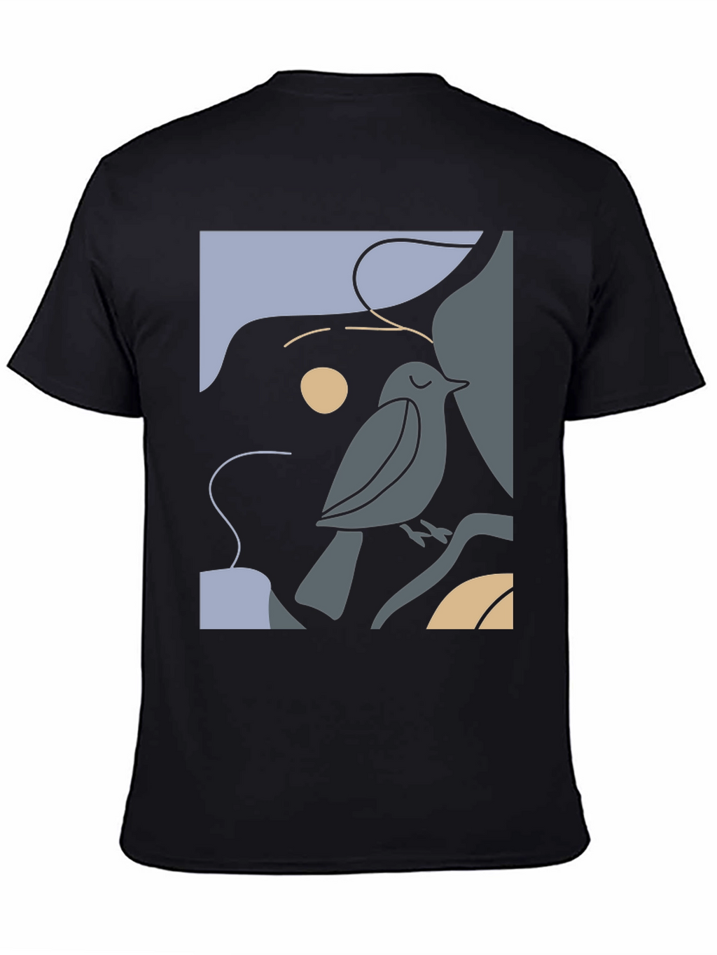 Abstract Bird Graphic Tee - Stylish & Unique!