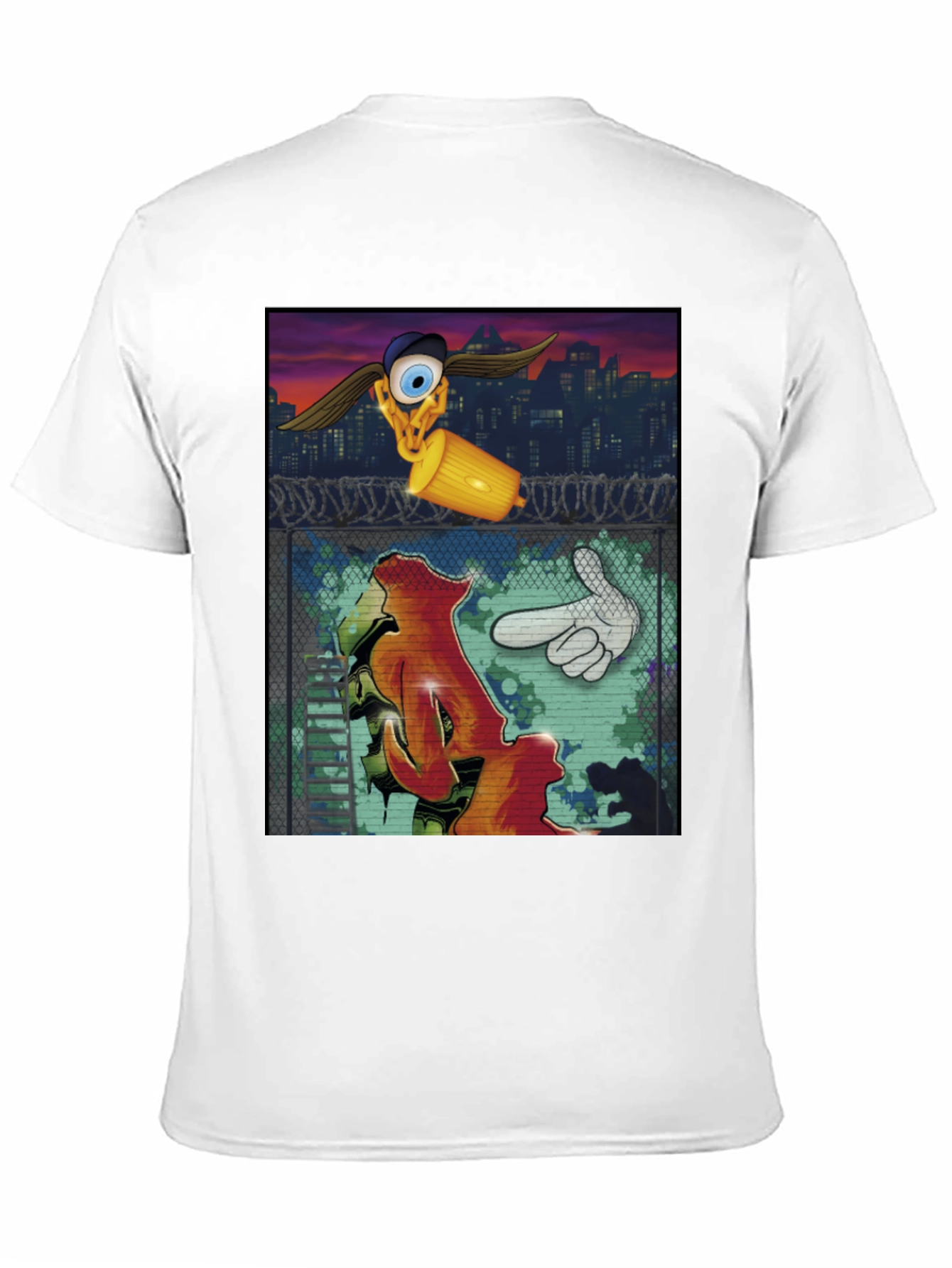 Edgy Graphic Print Tee - Urban Style