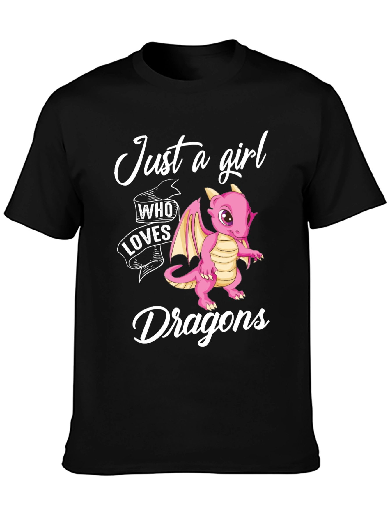Just a Girl Who Loves Dragons Graphic Tee
