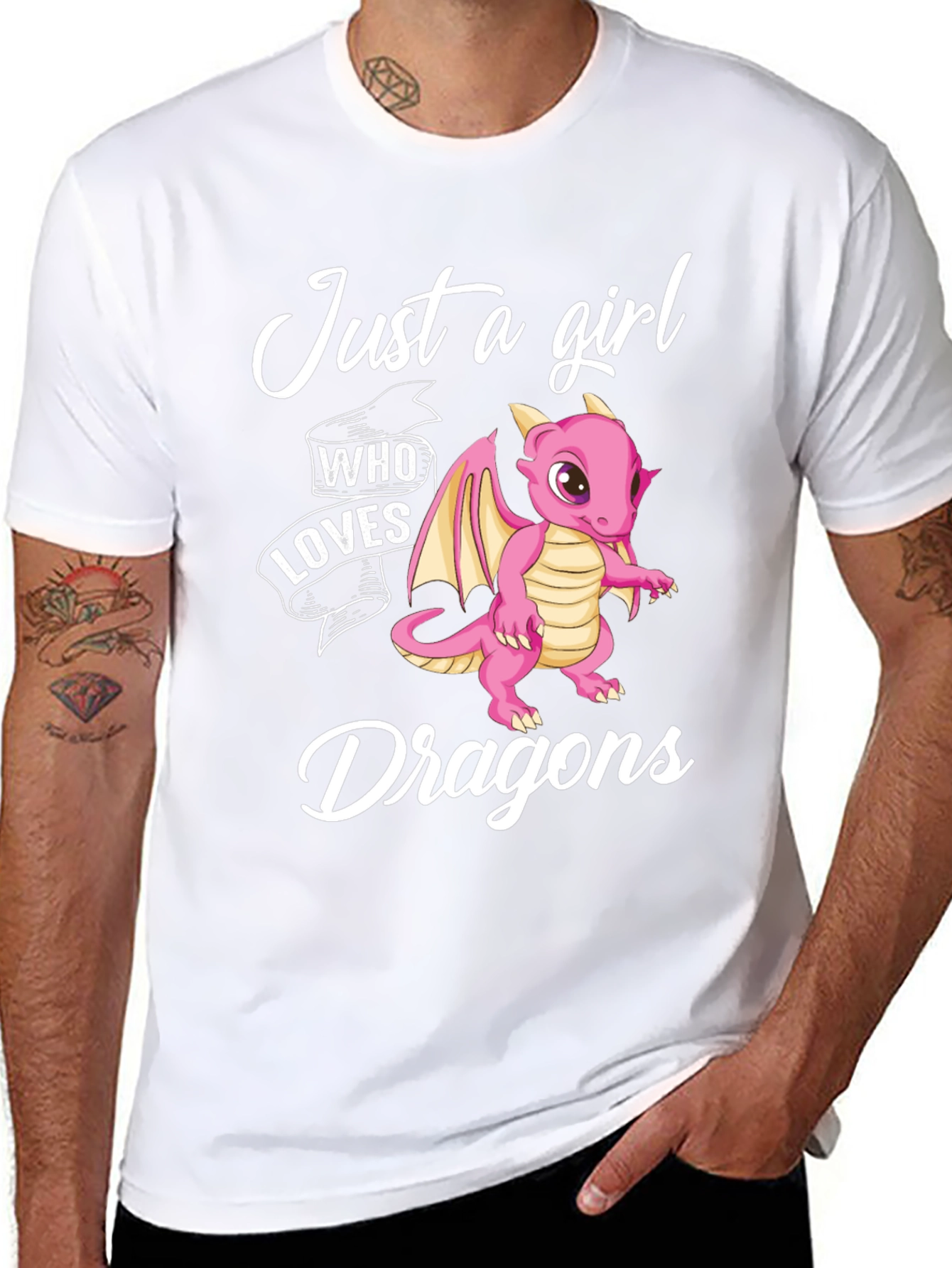 Just a Girl Who Loves Dragons Graphic Tee