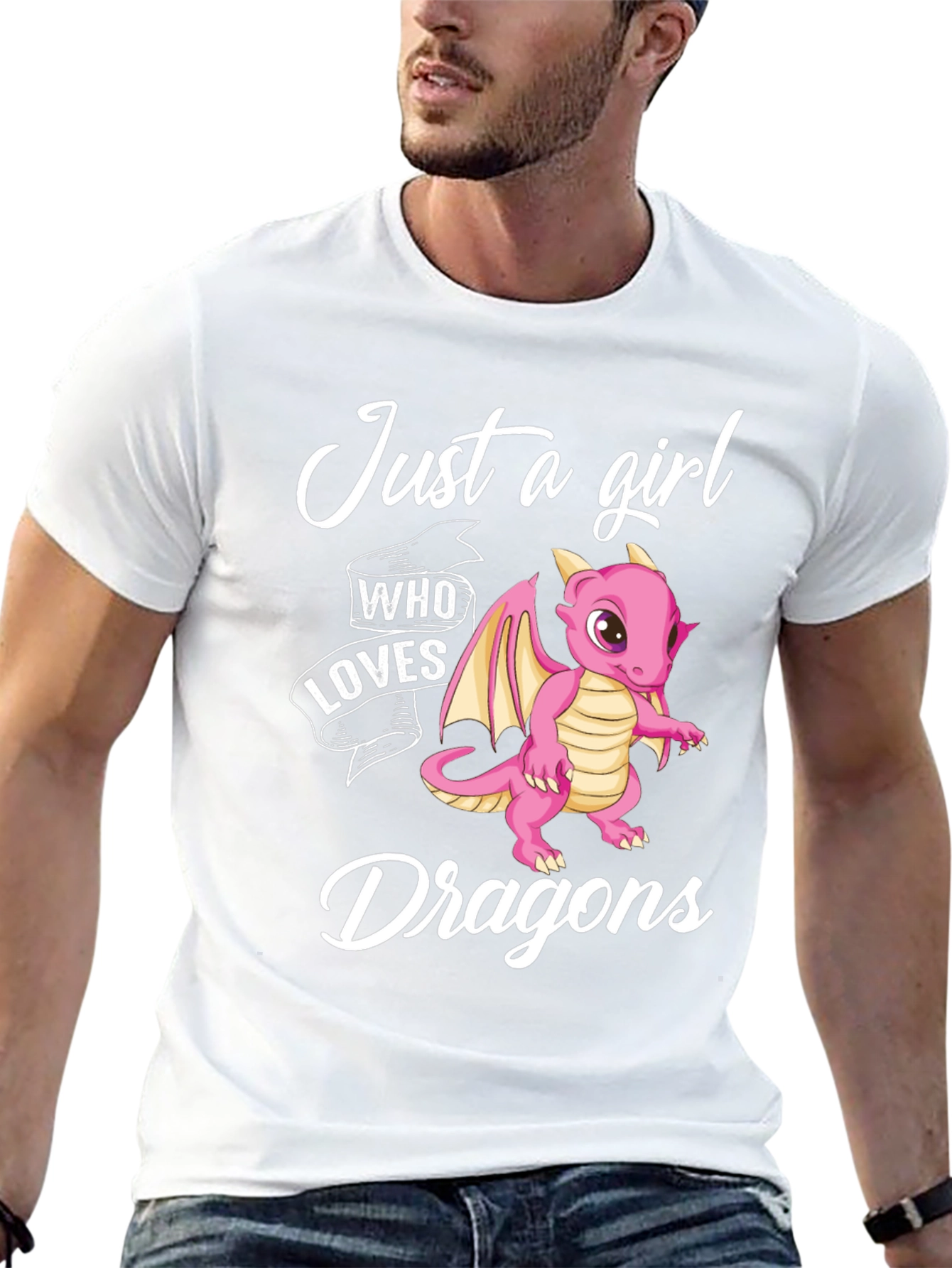 Just a Girl Who Loves Dragons Graphic Tee