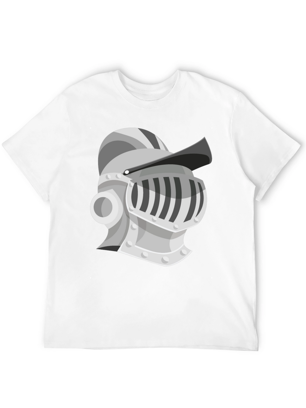 Knight Helmet Graphic Tee - Medieval Style