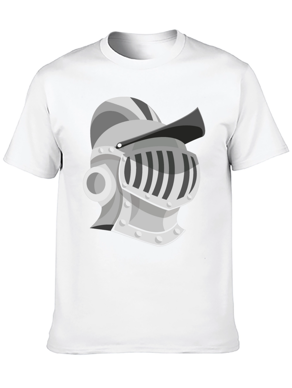 Knight Helmet Graphic Tee - Medieval Style