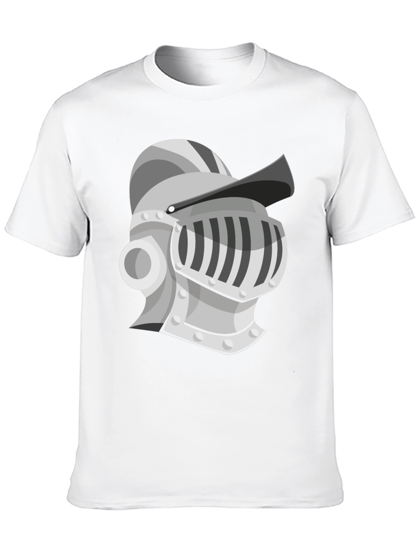 Knight Helmet Graphic Tee - Medieval Style