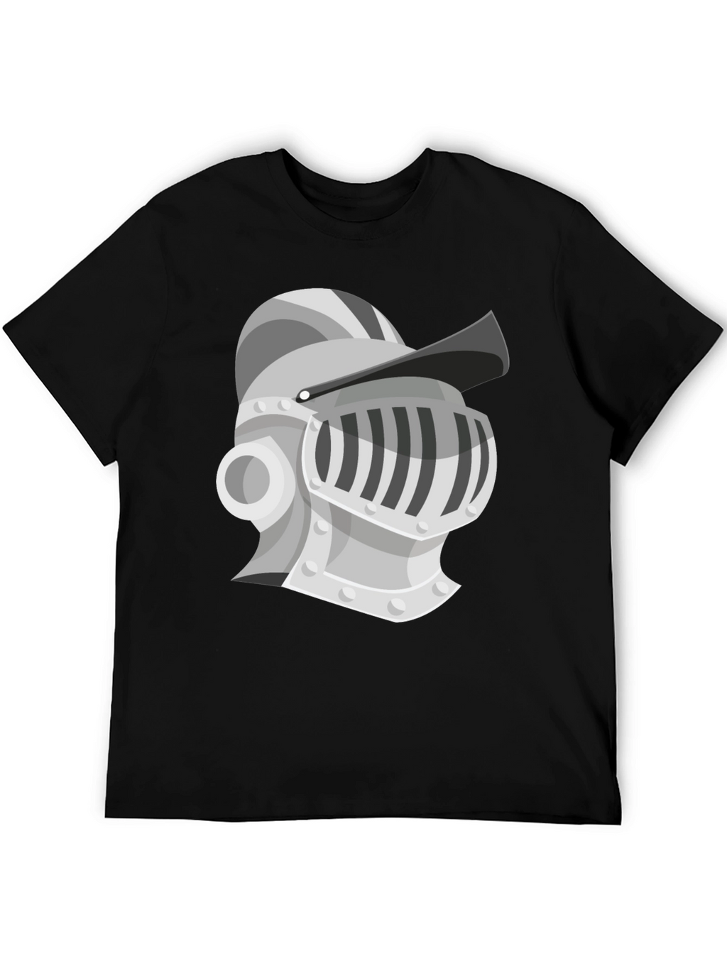 Knight Helmet Graphic Tee - Medieval Style