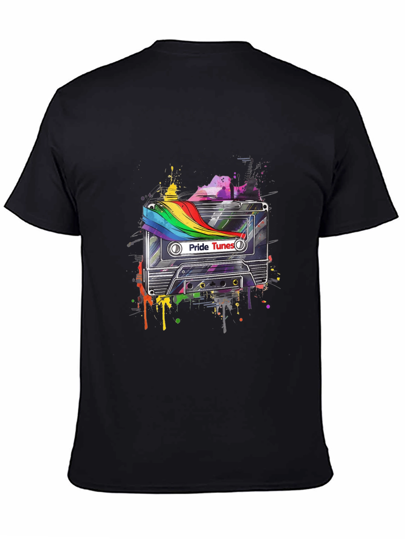 Pride Tunes Graphic Tee - Retro Cassette Design