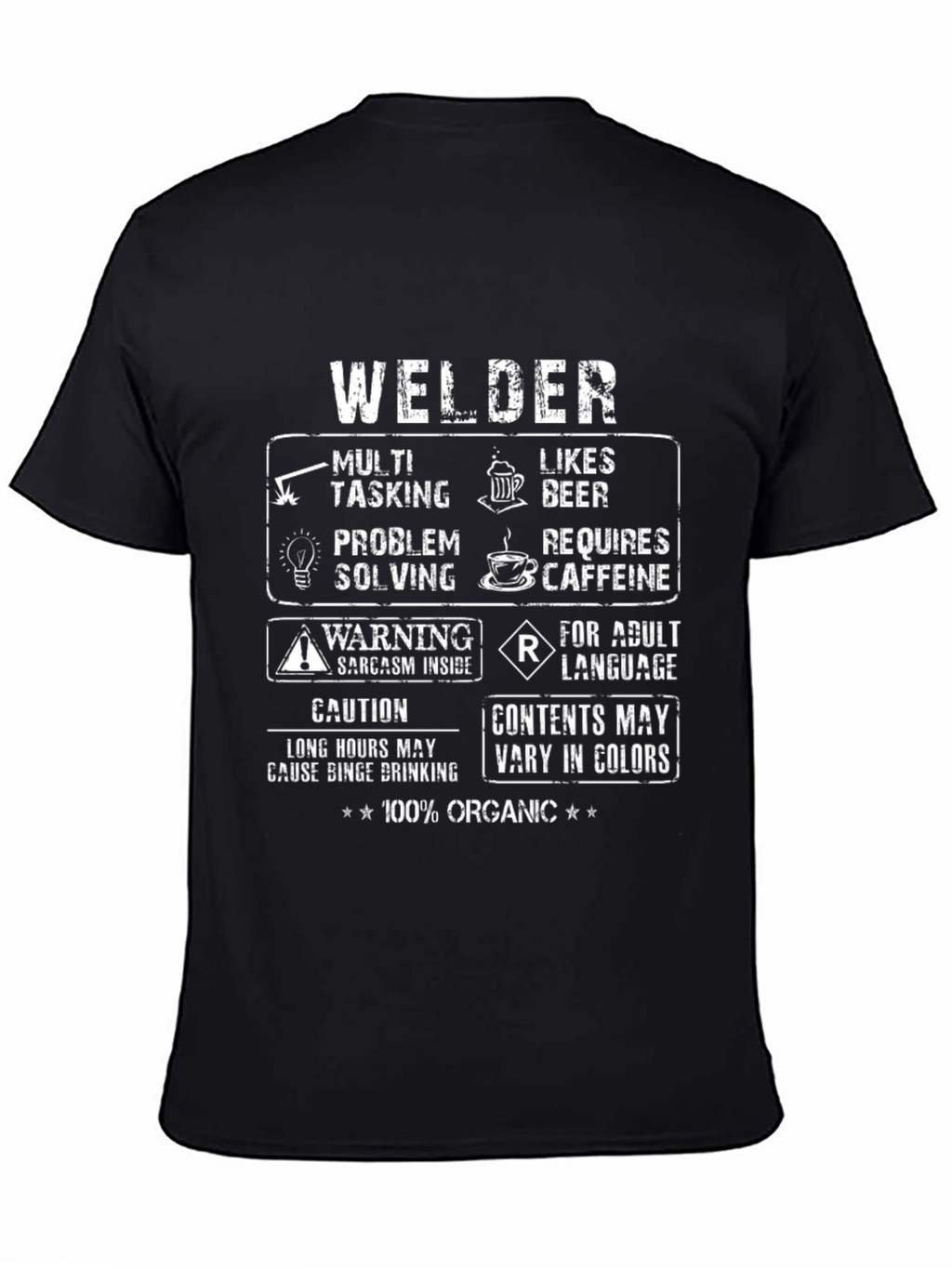 Welder Graphic Tee - Multi-Tasking Adult Humor