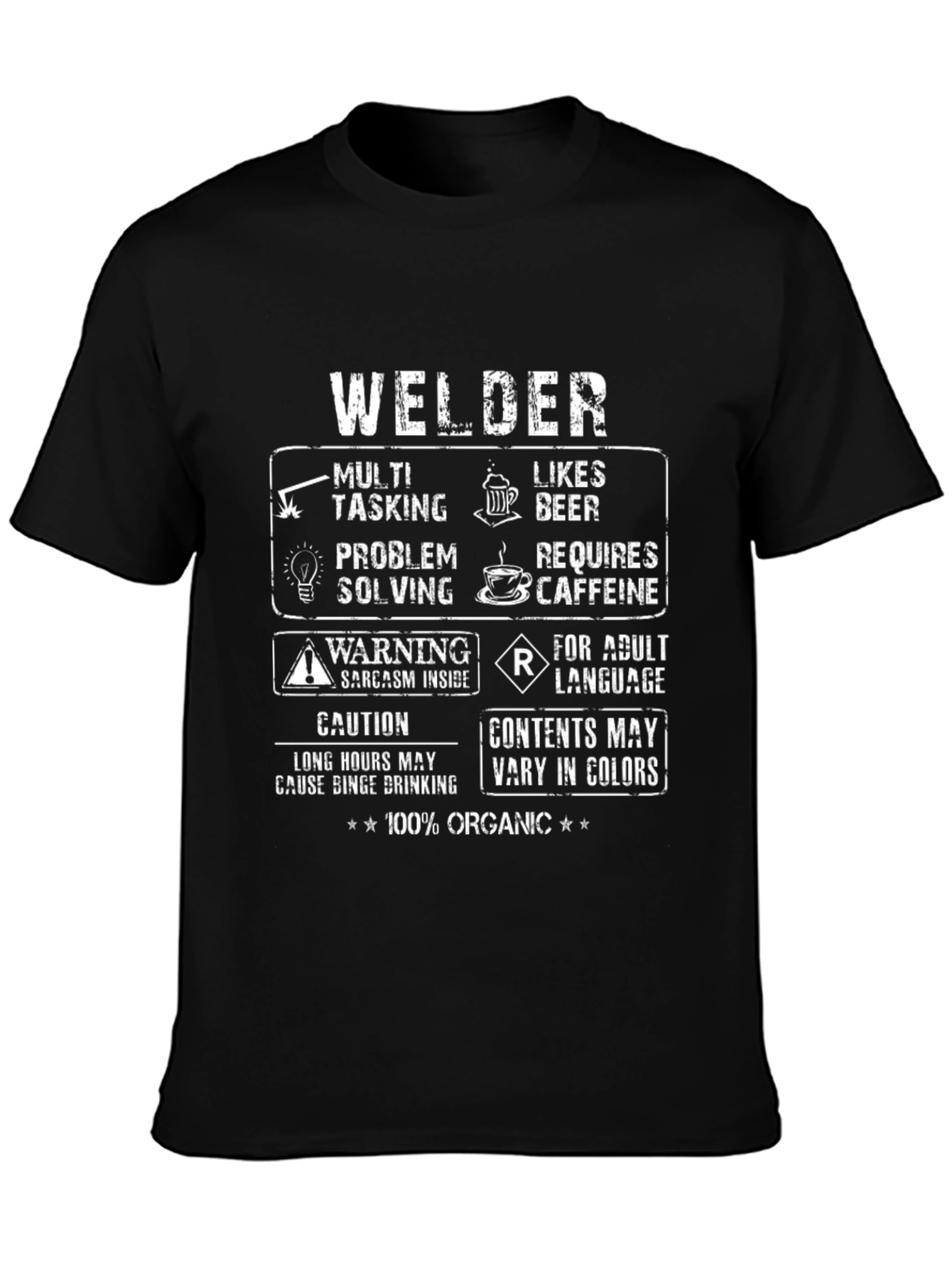 Welder Graphic Tee - Multi-Tasking Adult Humor