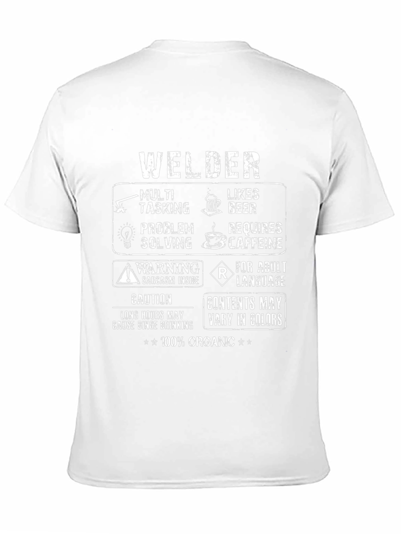 Welder Graphic Tee - Multi-Tasking Adult Humor