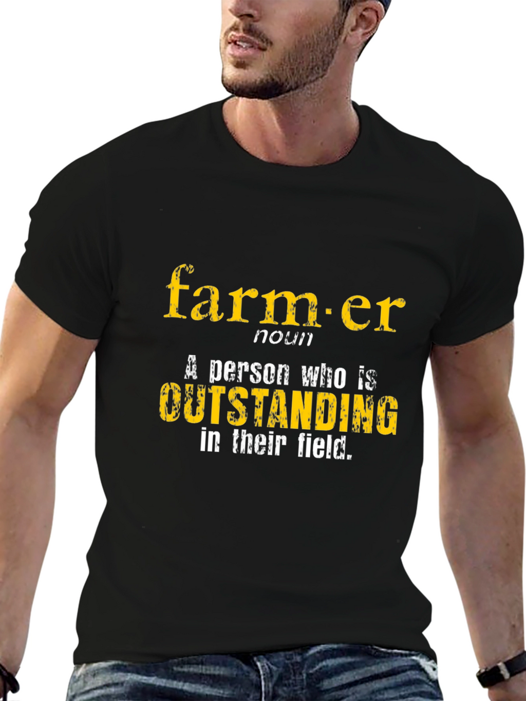 Farmer Definition Graphic Tee - Outstanding in Their Field